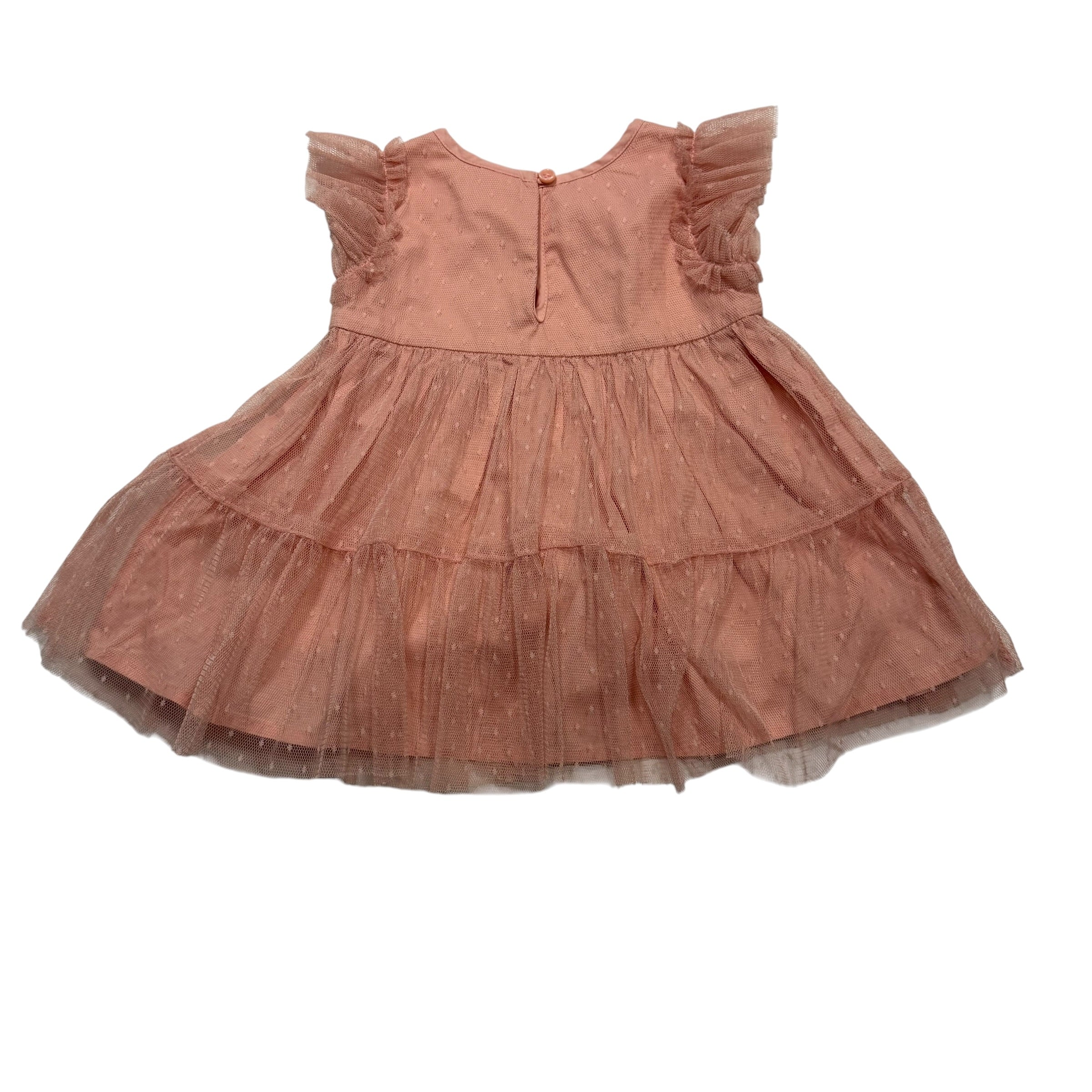 Baby Gap Tulle Flutter Dress in Dusty Rose Pink (6-12 Months) - Ready Kids Canada