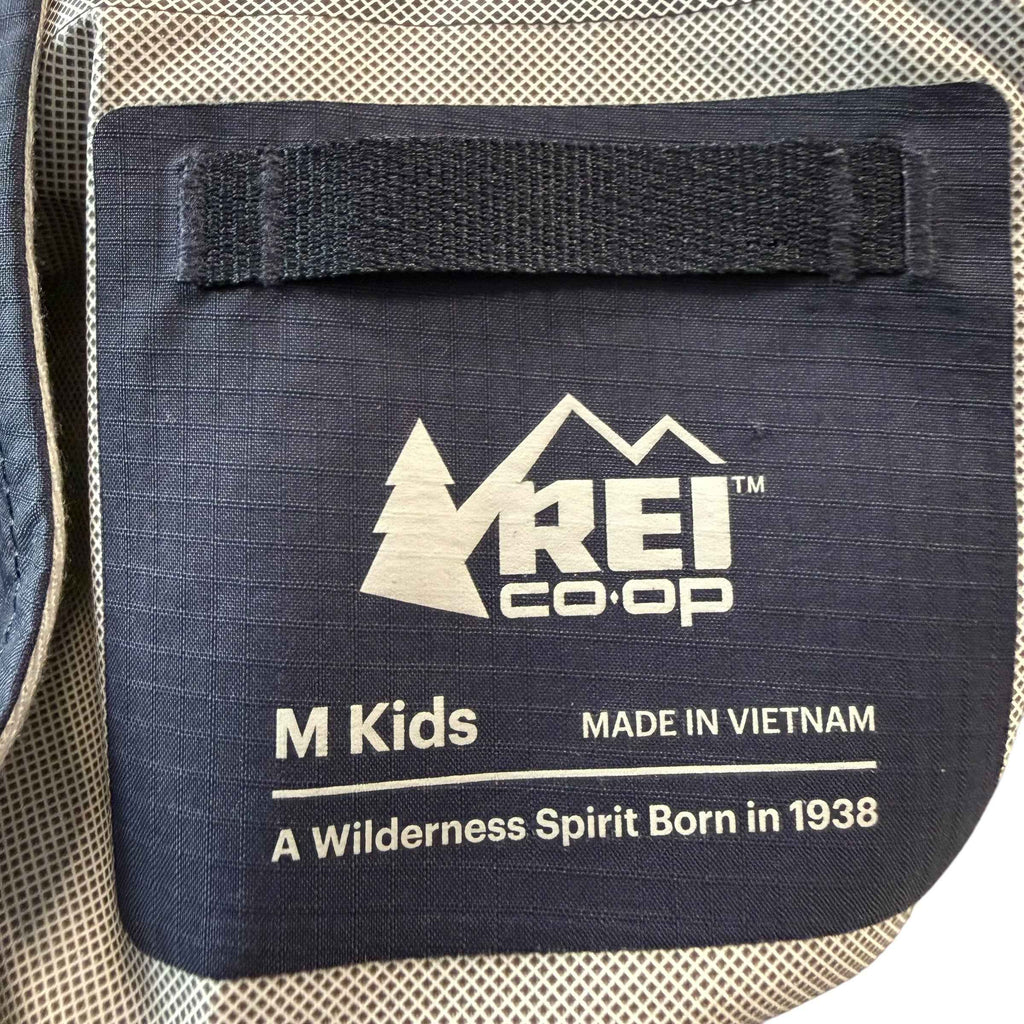 REI Co-op Rain Jacket Kids M Navy - Ready Kids Canada