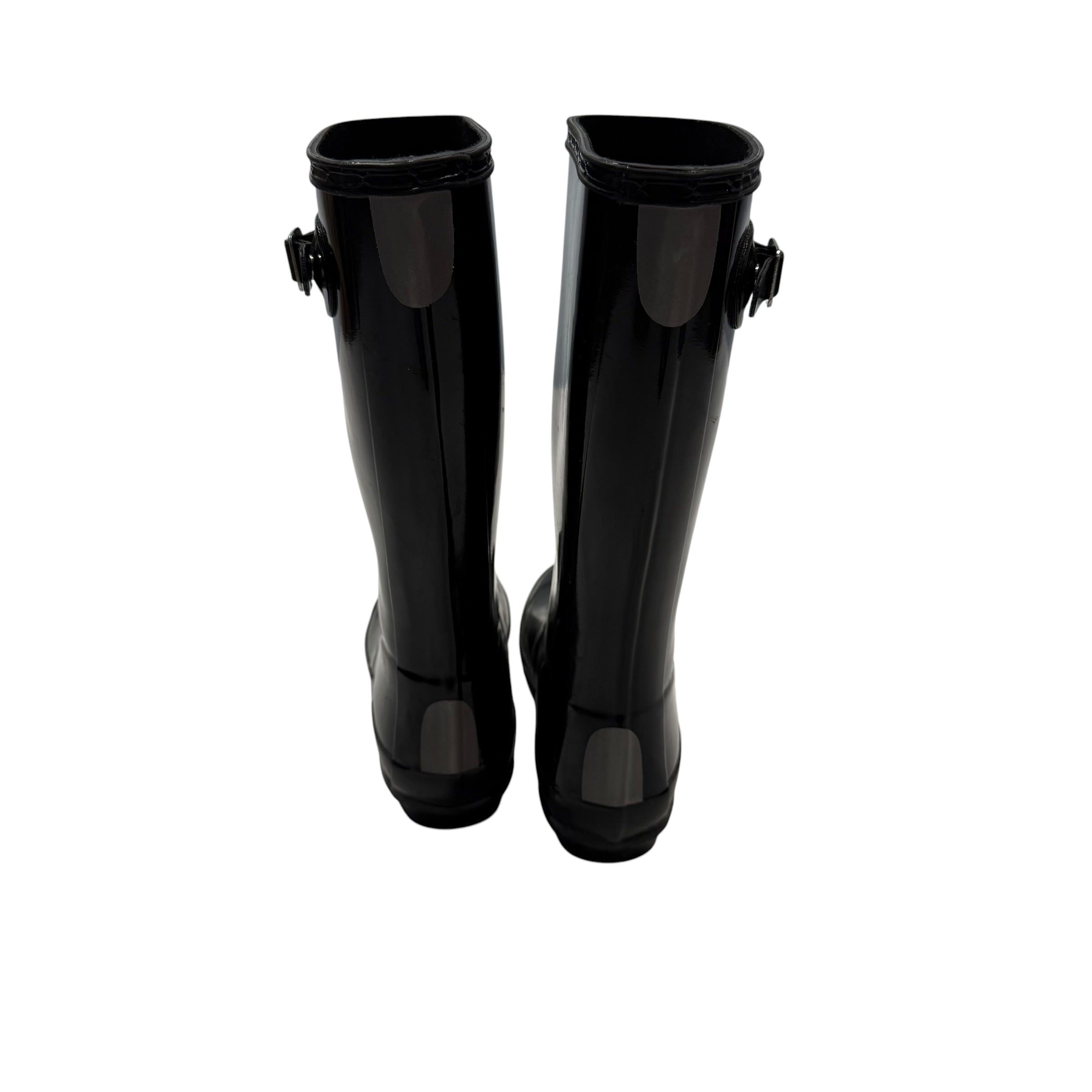 Hunter Black Rain Boots Gloss Big Kid Size 2 - Ready Kids Canada