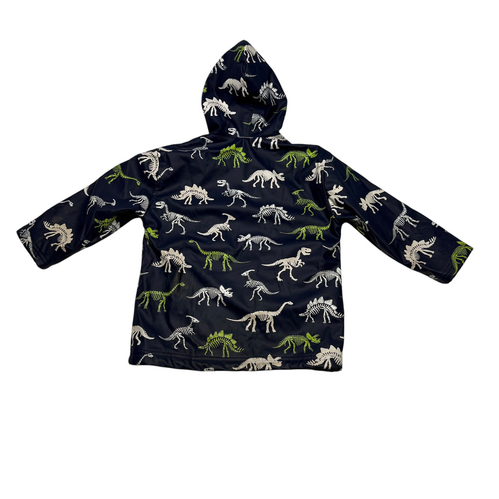 Hatley Zippered Size 4 Lined Dinosaur Rain Jacket Navy - Ready Kids Canada