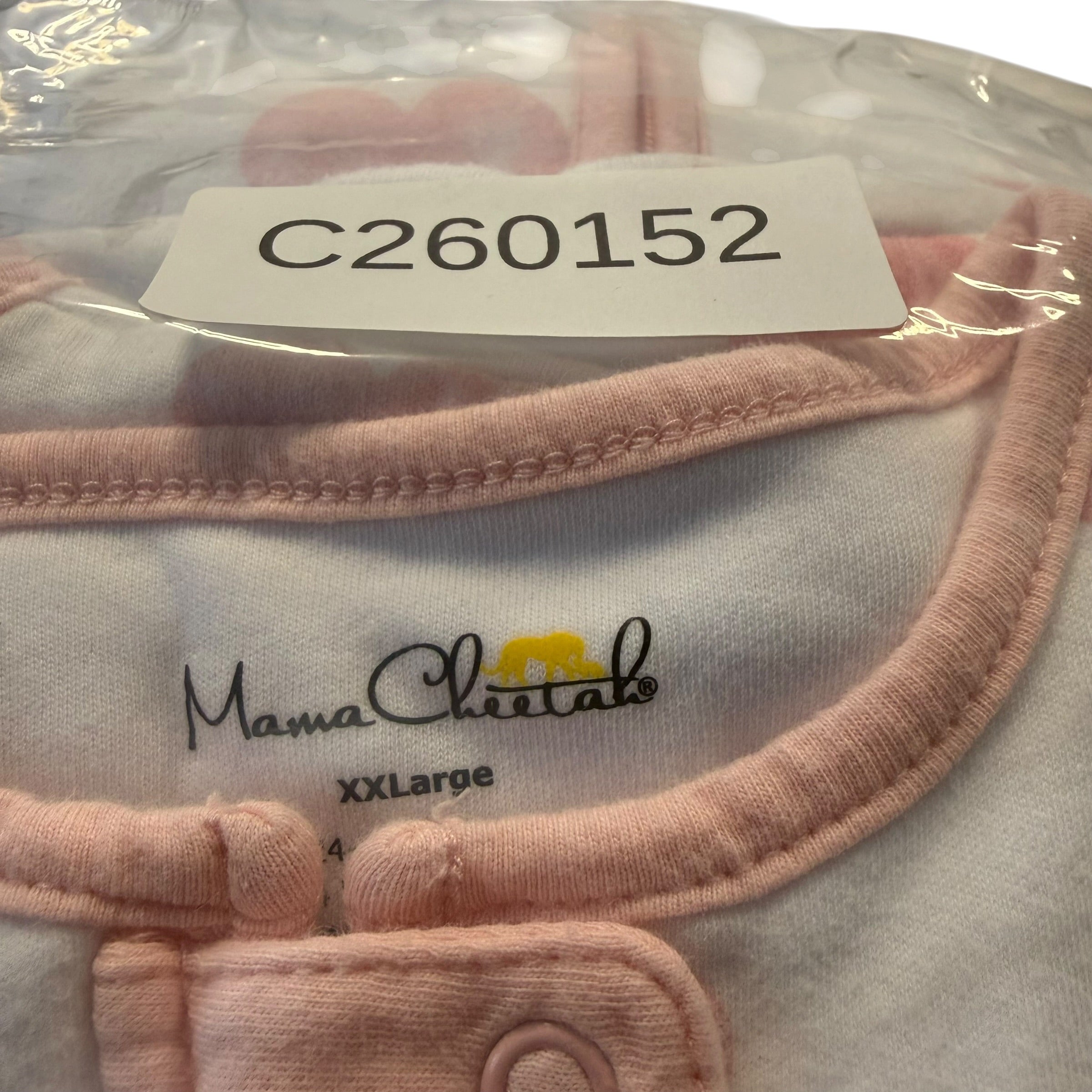 Mama Cheetah Baby Wearable Blanket - Pink Hearts (Size XXL, 24–48 Months) - Ready Kids Canada