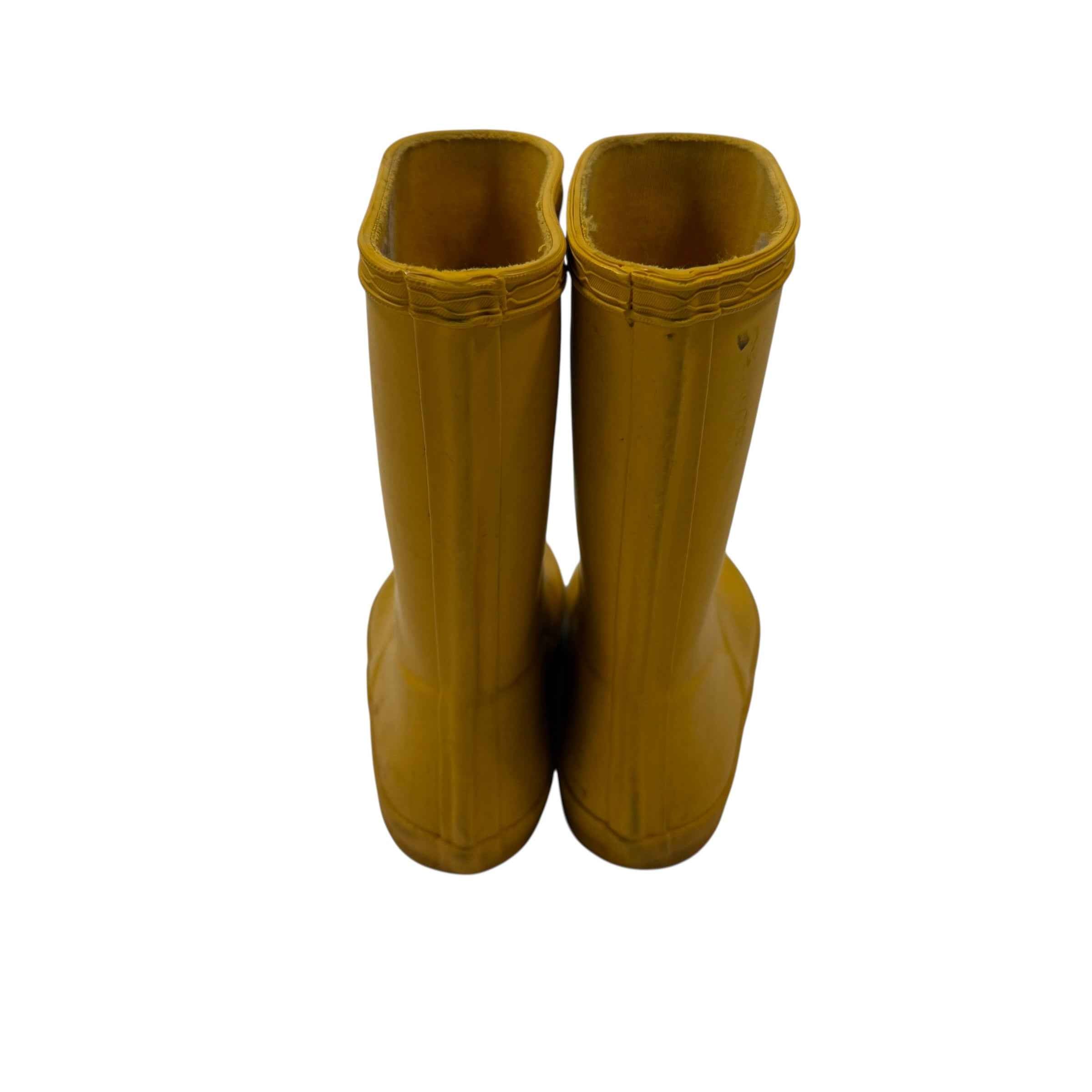 Hunter Yellow Short First Classic Rain Boots Size 1 Boys, 13 Girls Yellow
