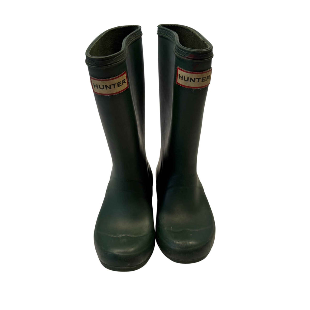 Hunter Original Kids Waterproof Rain Boot - Hunter Green, Size 12 boys Little Kids girl 13 - Ready Kids Canada