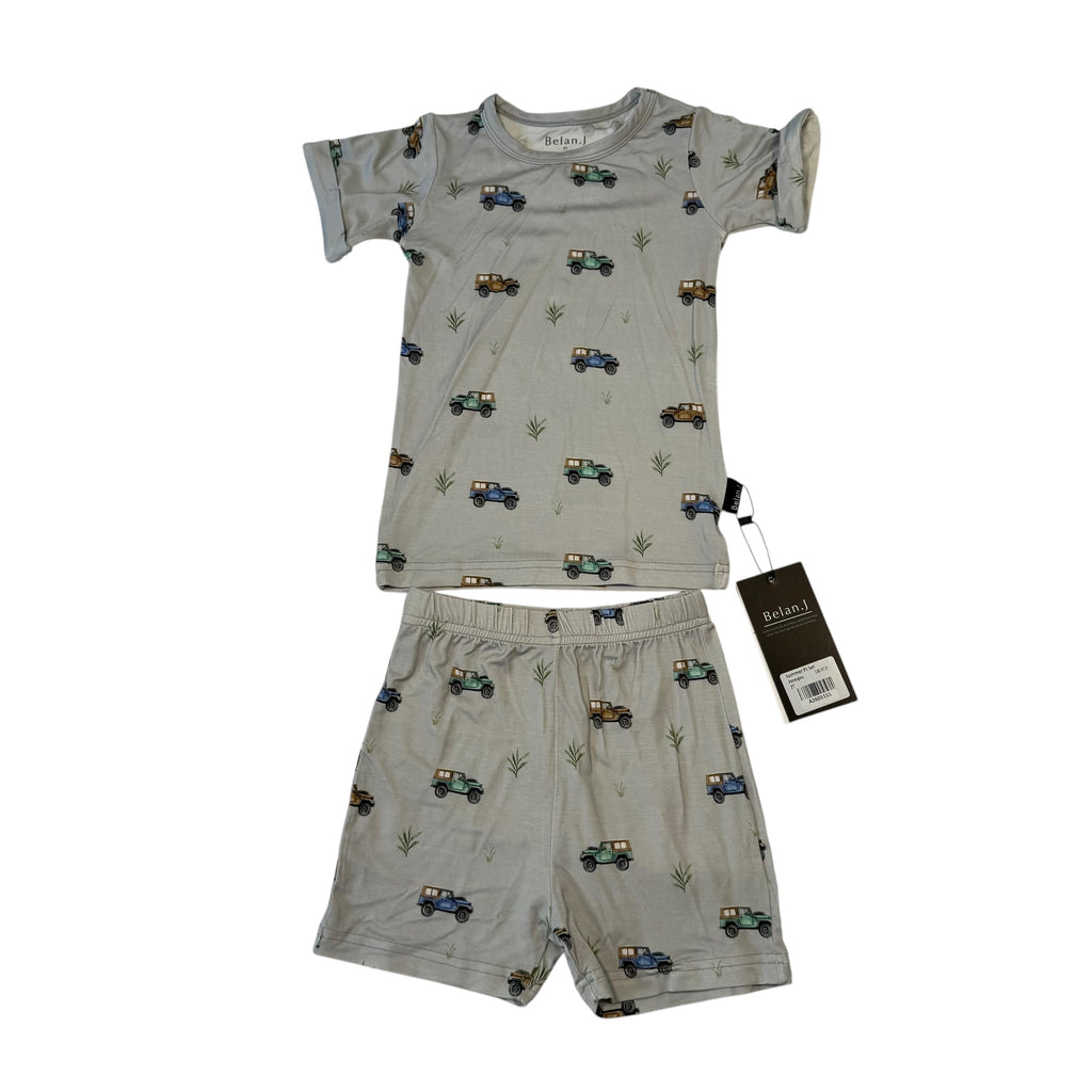 Belan.J Jeeps Short Sleeve Summer 2-Piece Pajama Set, Size 2T - Ready KIds Canada