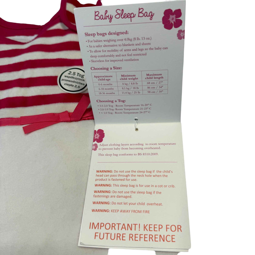 Willow Blossom Baby Sleep Bag Wearable Blanket - Fairy Bunny - New BNWT Size 0-6 Months (2.5 TOG) - Ready Kids Canada