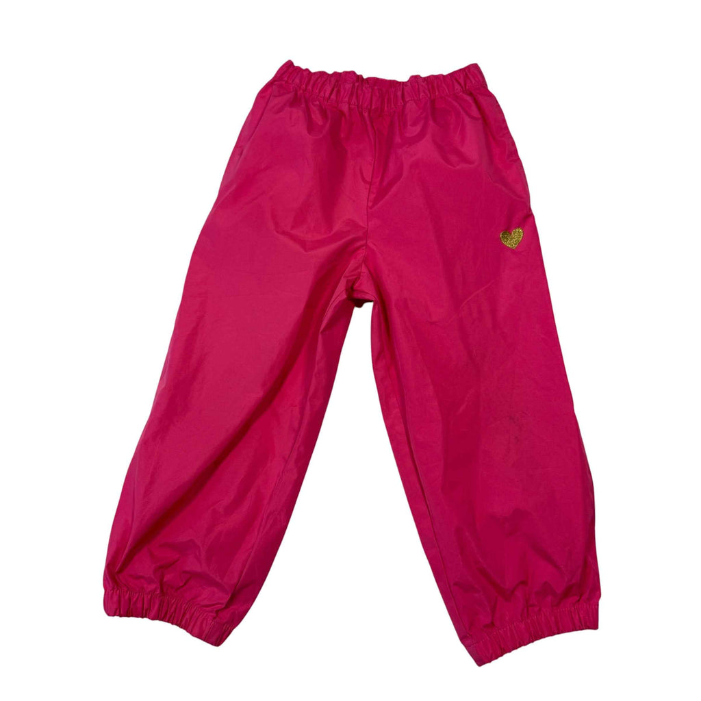 OshKosh B'gosh Toddler Girls Pink Trail and Rain Splash Pants with Gold Heart, Size 3T - Ready Kids Canada