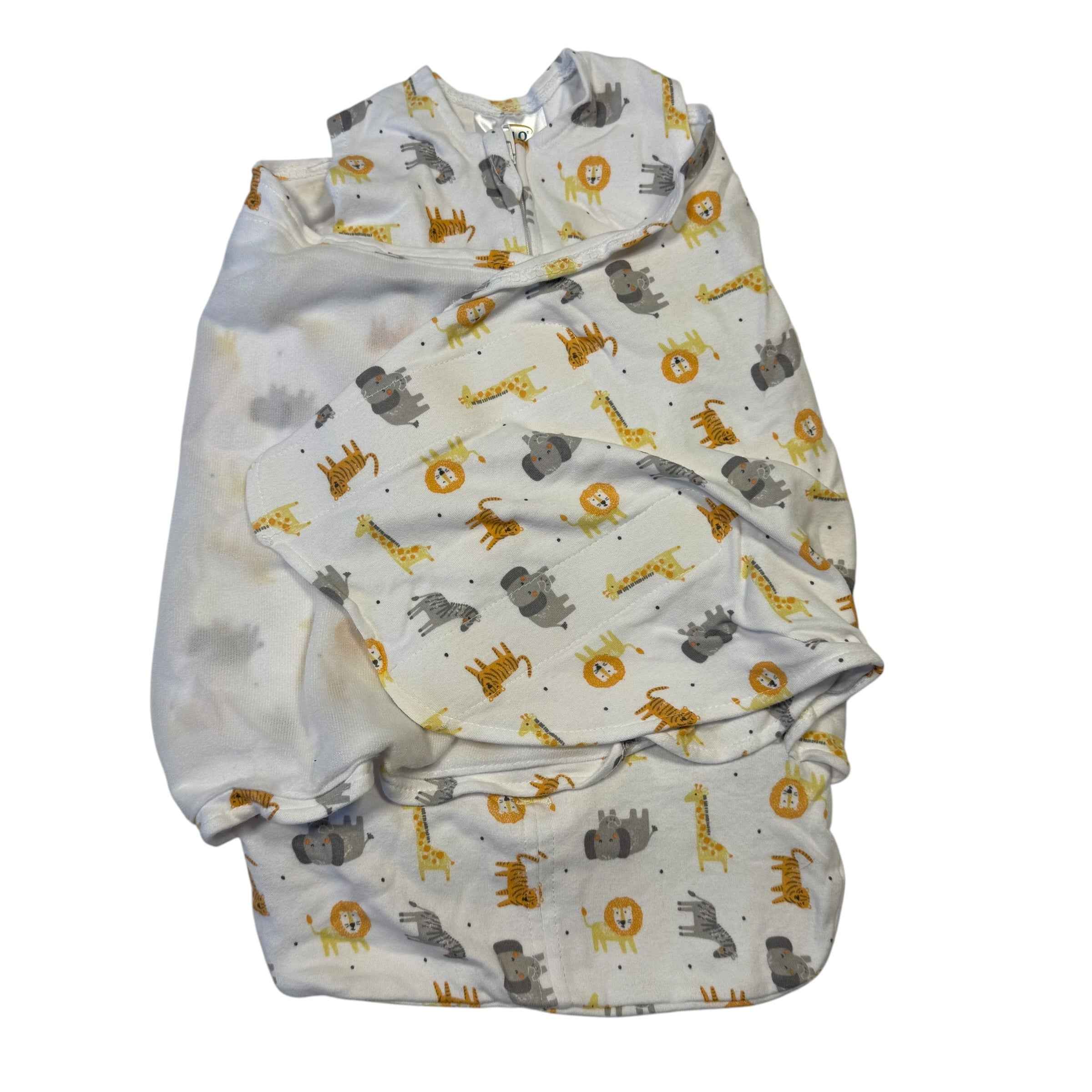 HALO SleepSack Swaddle Blanket - Neutral Jungle Safari Animal Print (Size Preemie) - Ready Kids Canada