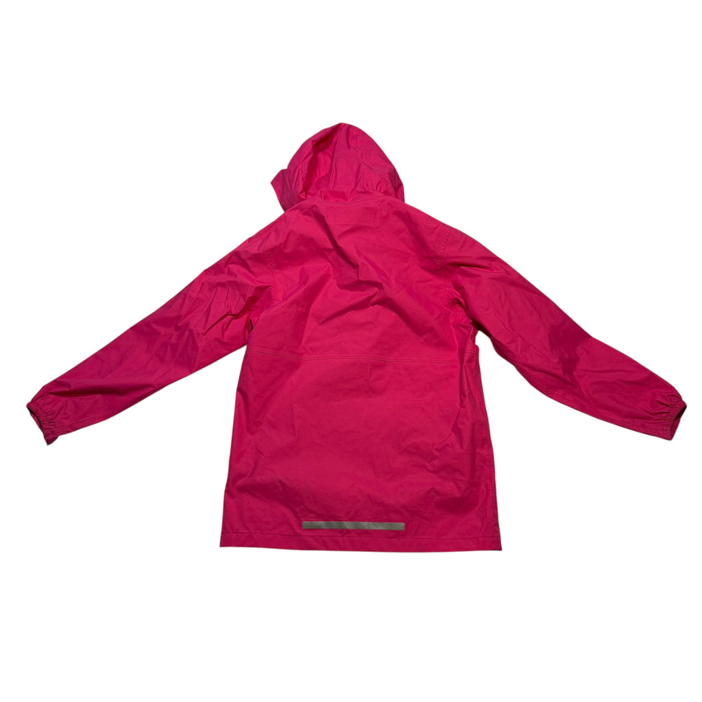 MEC Size 8 Girls Rain Jacket Coat Pink With Reflective Strips