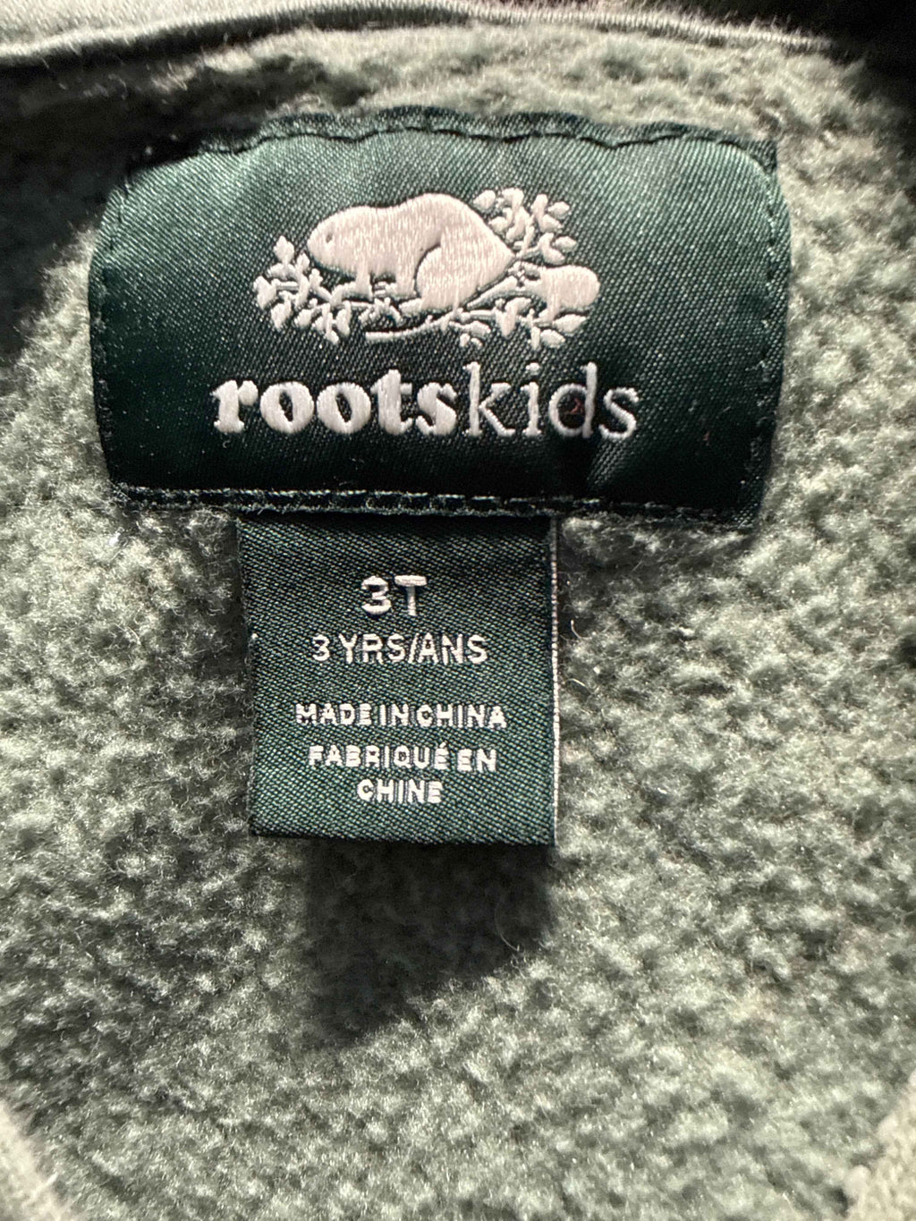 Roots 3T zip up sweatshirt hoodie - Ready Kids Canada