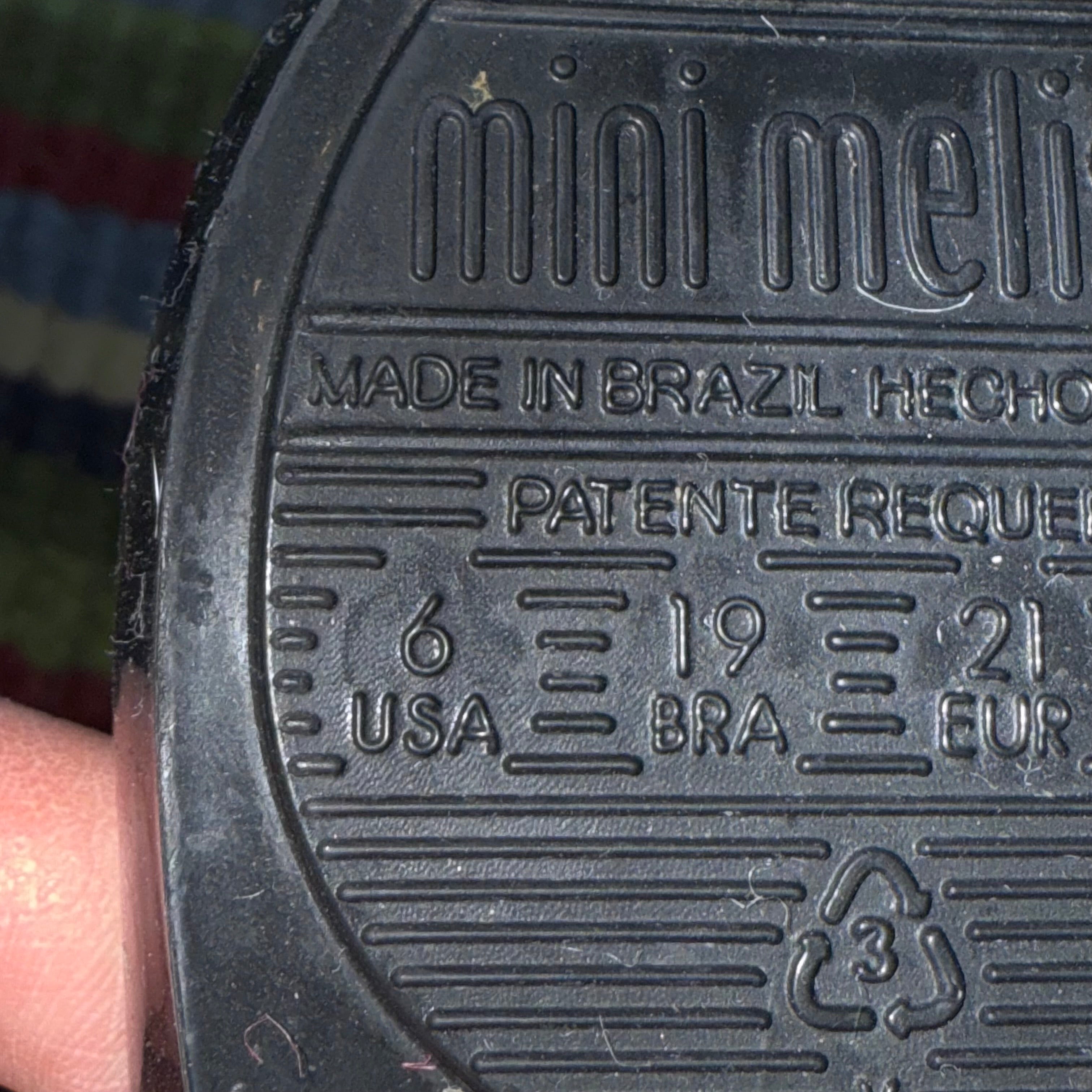 Mini Melissa little kid toddler size 6 shoes jelly flats