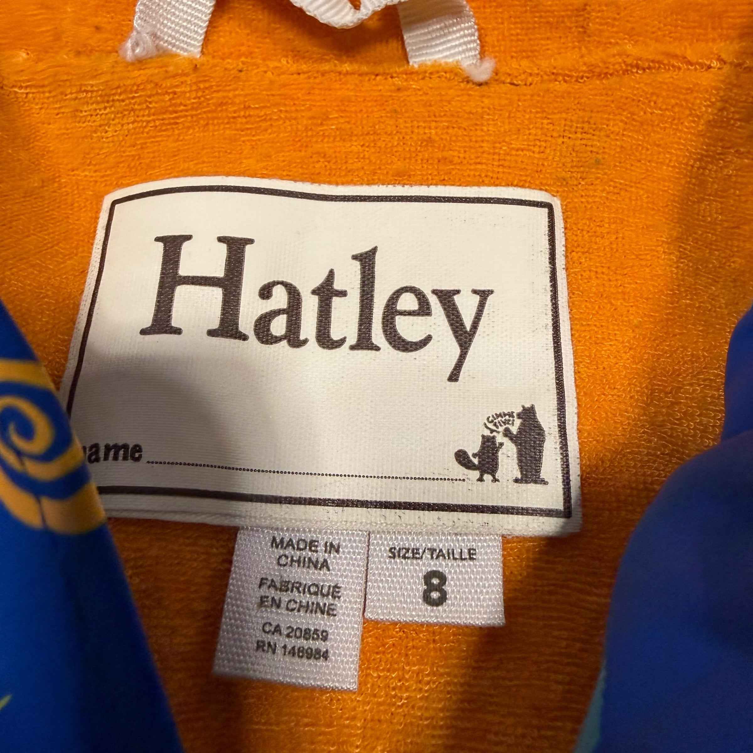 Hatley 8 Rain Jacket Chameleons Blue Orange