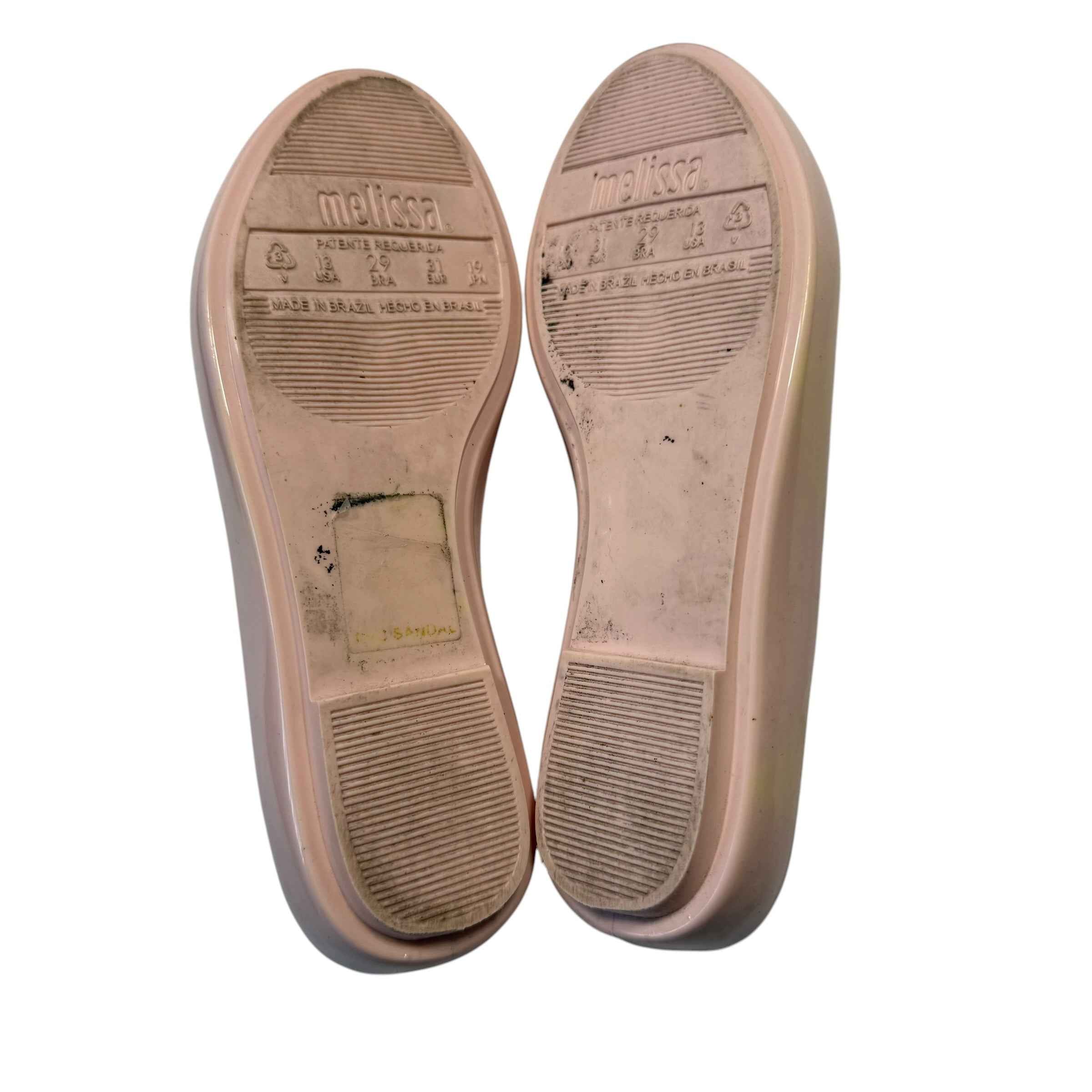 Melissa Mel Space Love Hello Kitty Pink Jelly Flats - US Size 13 Little Kid