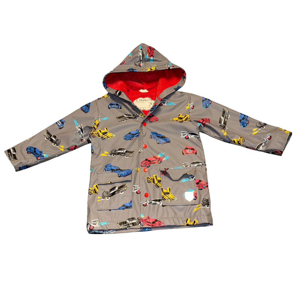 Hatley size 5 rain jacket coat waterproof for kids