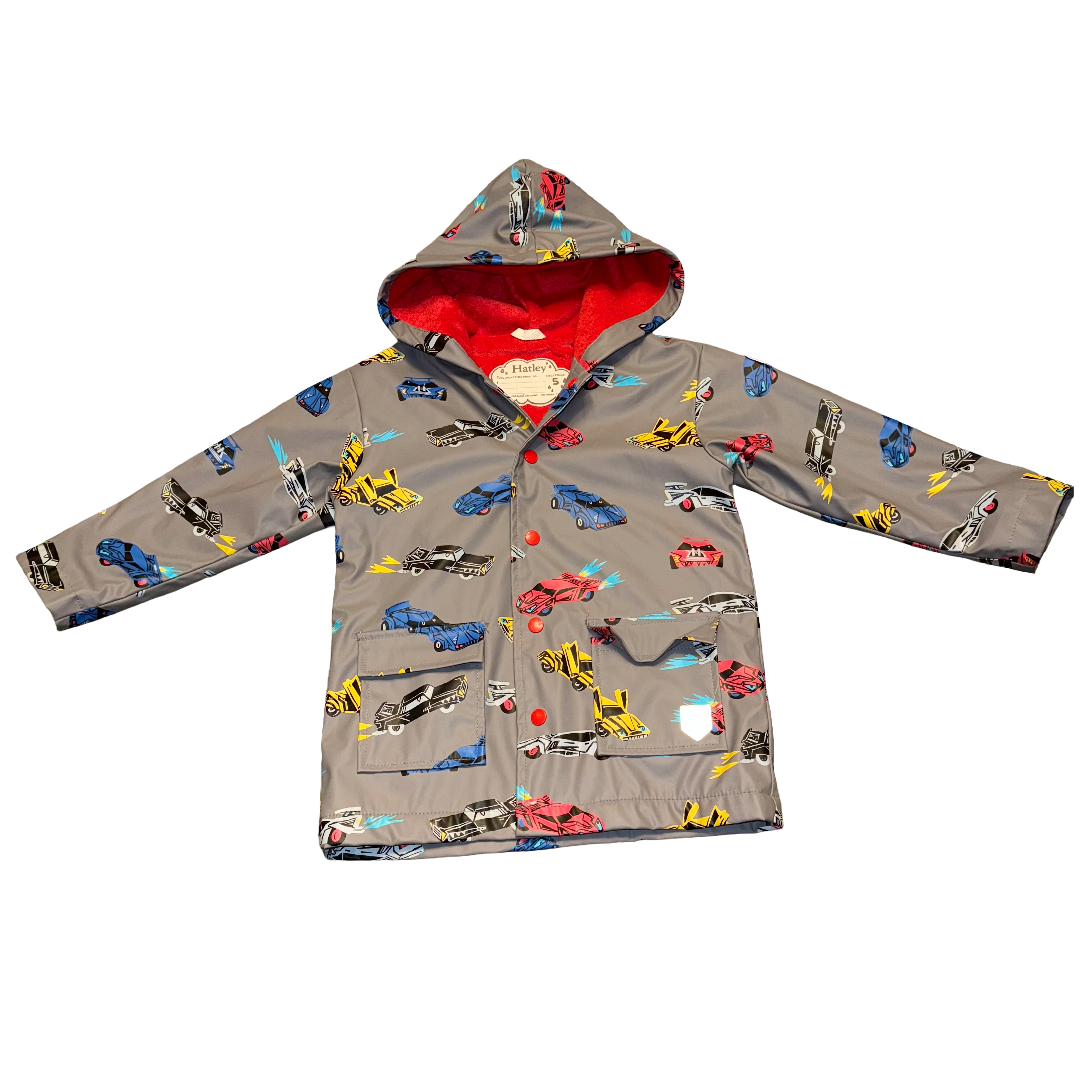 Hatley size 5 rain jacket coat waterproof for kids