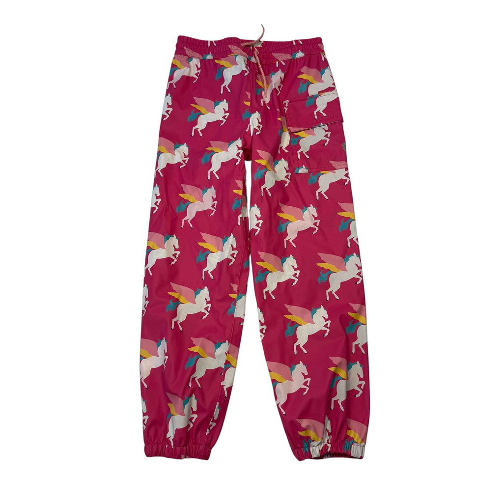 EUC Hatley Kids Pink Pegasus Rain Pants – Size 7 - Ready Kids Canada