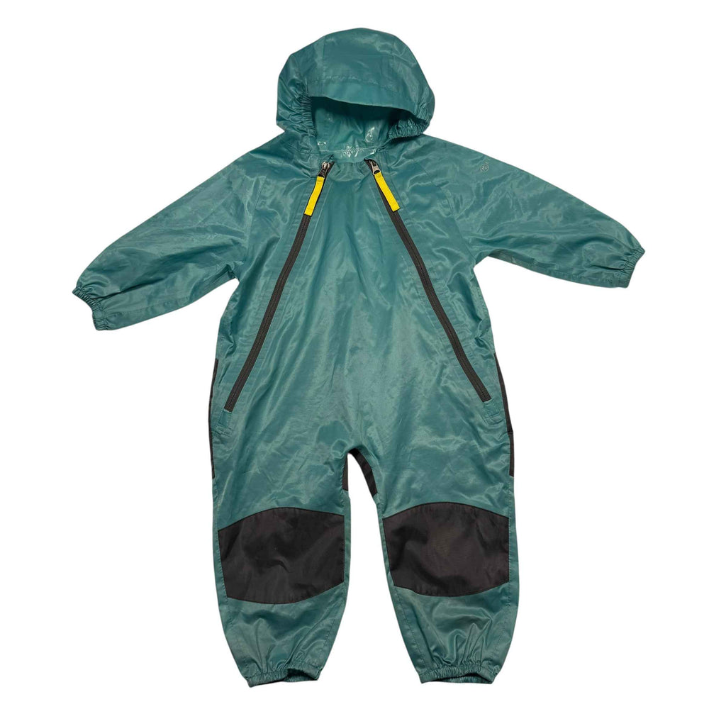 Cloudveil Kids' Hooded Waterproof Rain Suit – Teal 24 Month - Ready Kids Canada