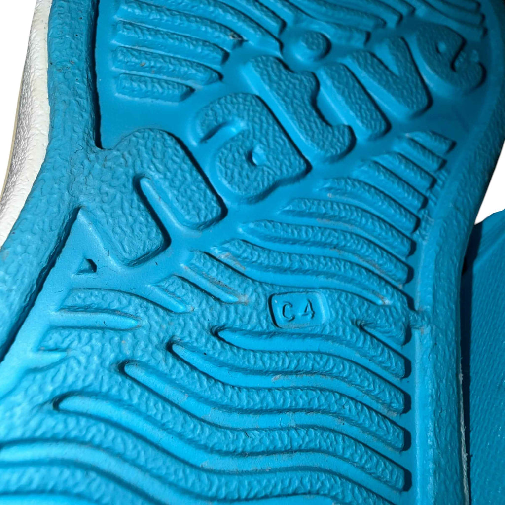 Native Shoes Kids' Jefferson Print "Boom Pow" Edition (Resting Blue & Grey) Little Kid Size 4 Toddler - Ready Kids Canada