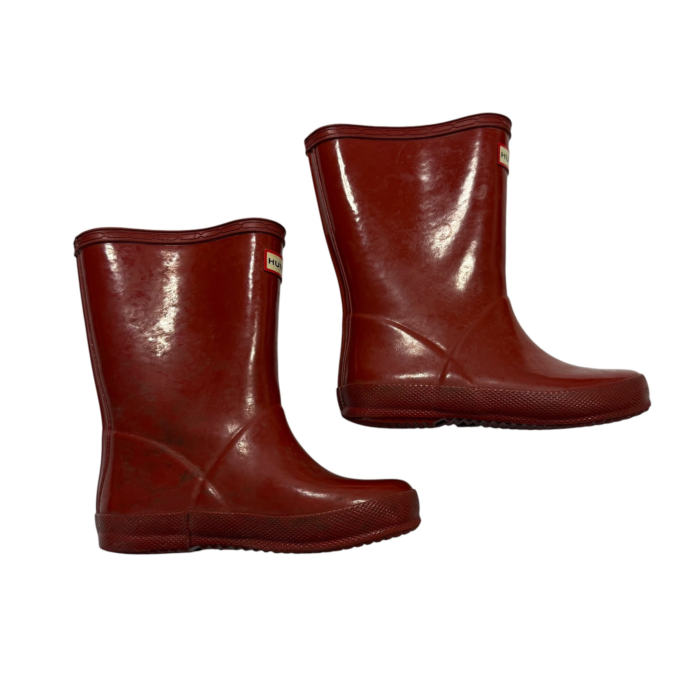 Hunter Kids First Classic Gloss Rain Boots Red (Size US 10 Toddler / US 11 Little Kid) - Ready Kids Canada