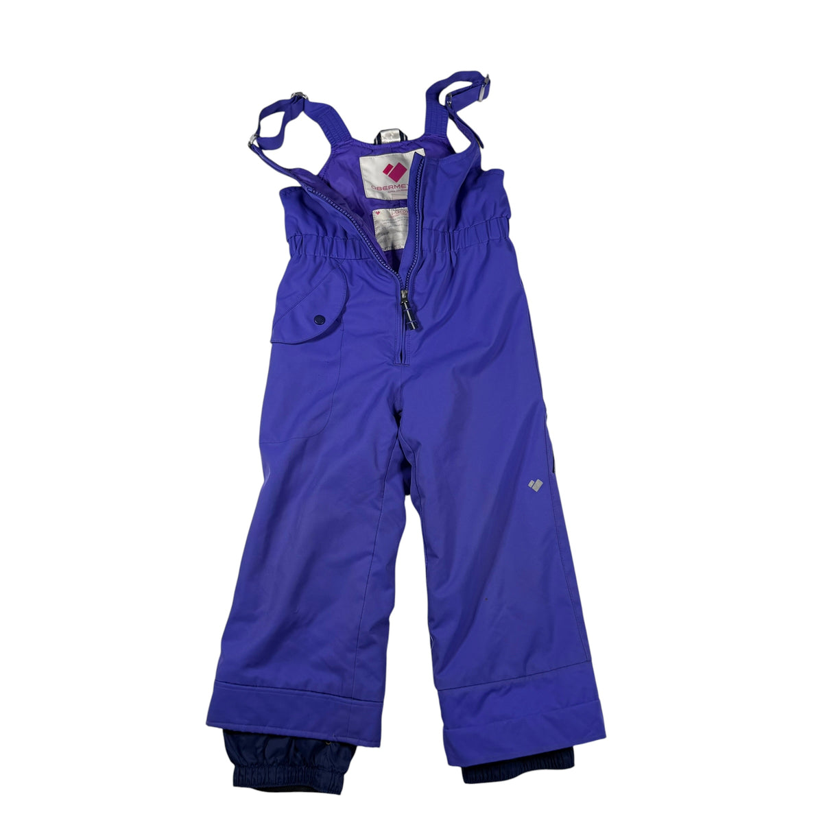 Obermeyer Kids' Snoverall Insulated Bib Snow Pants Size 4 Purple - Ready Kids Canada