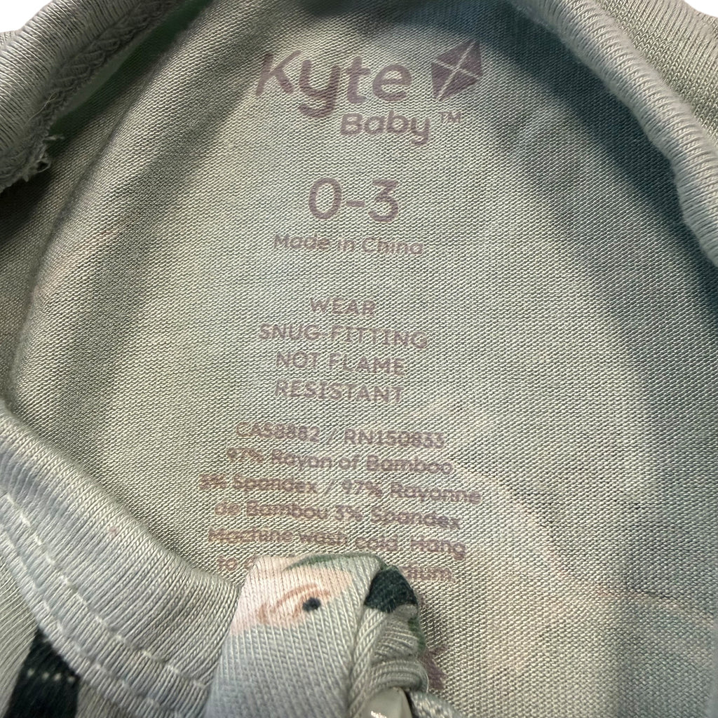 Kyte Baby Printed Zippered Footie – Stream Shark (Size 0-3 Months) - Ready Kids Canada
