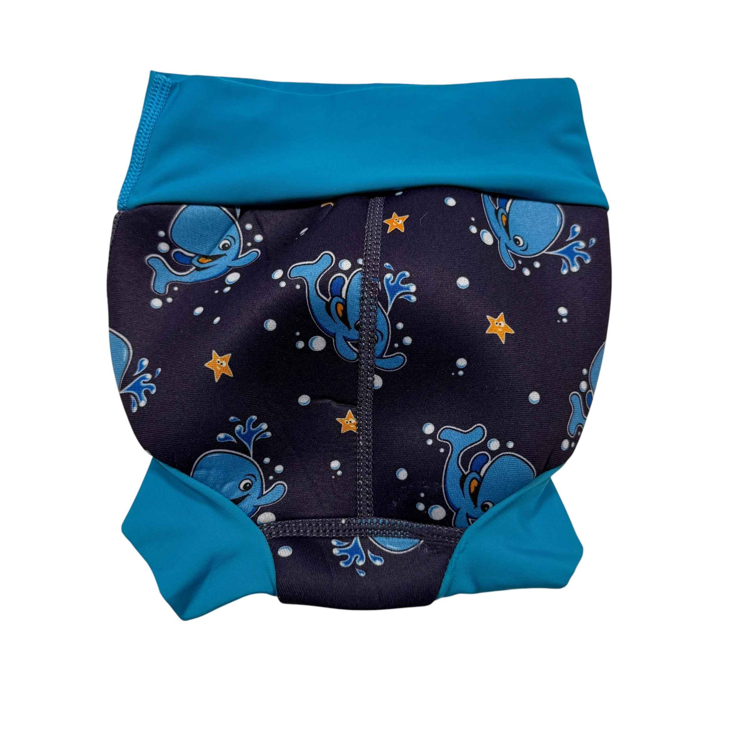 Water babies Medium 13-24 lbs Swim Diaper Blue Whales - Ready Kids Canada
