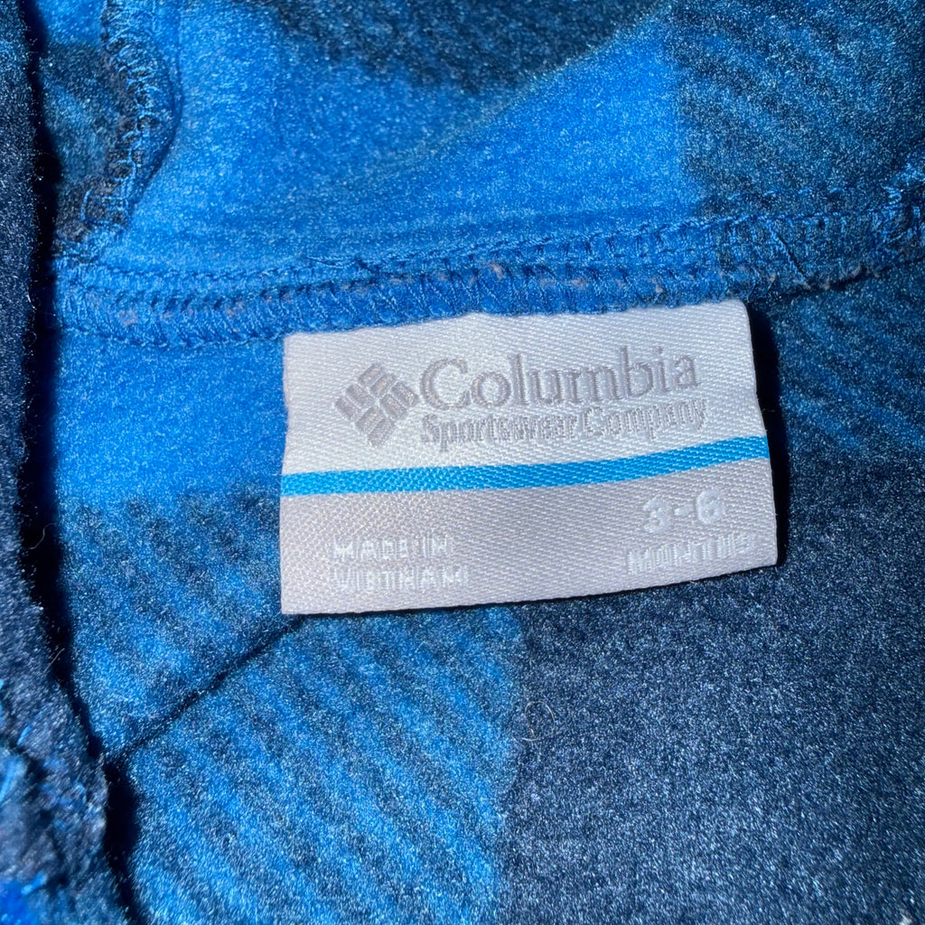 Columbia fleece suit 3-6 months baby bunting one-piece