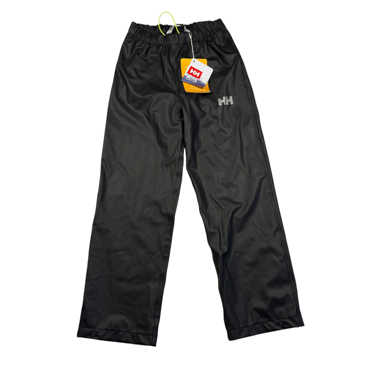 Helly Hansen Kids Shelter Waterproof Rain Pants Size 8 Black - Ready Kids Canada