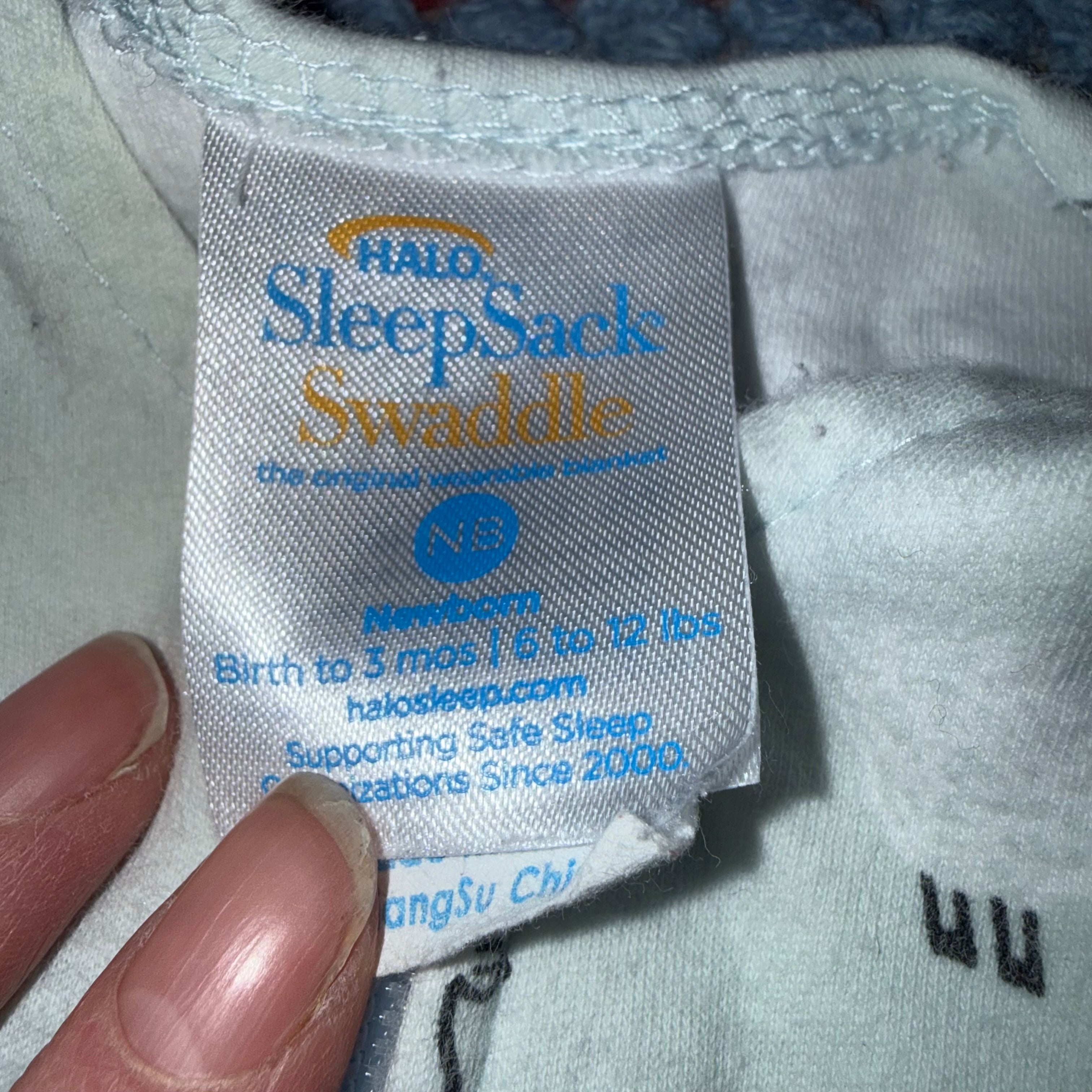 Halo newborn swaddle sleep sack 3-way adjustable cotton with inverted zipper