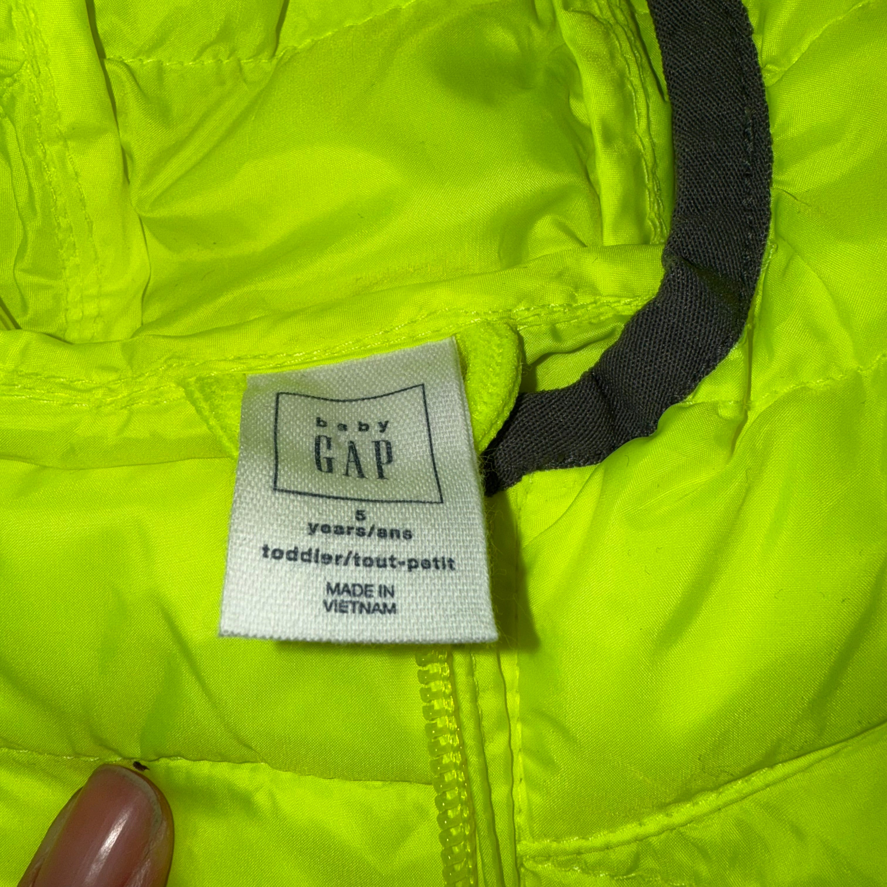GAP 5T toddler primaloft lightweight puffer jacket NEW BNWT brand new