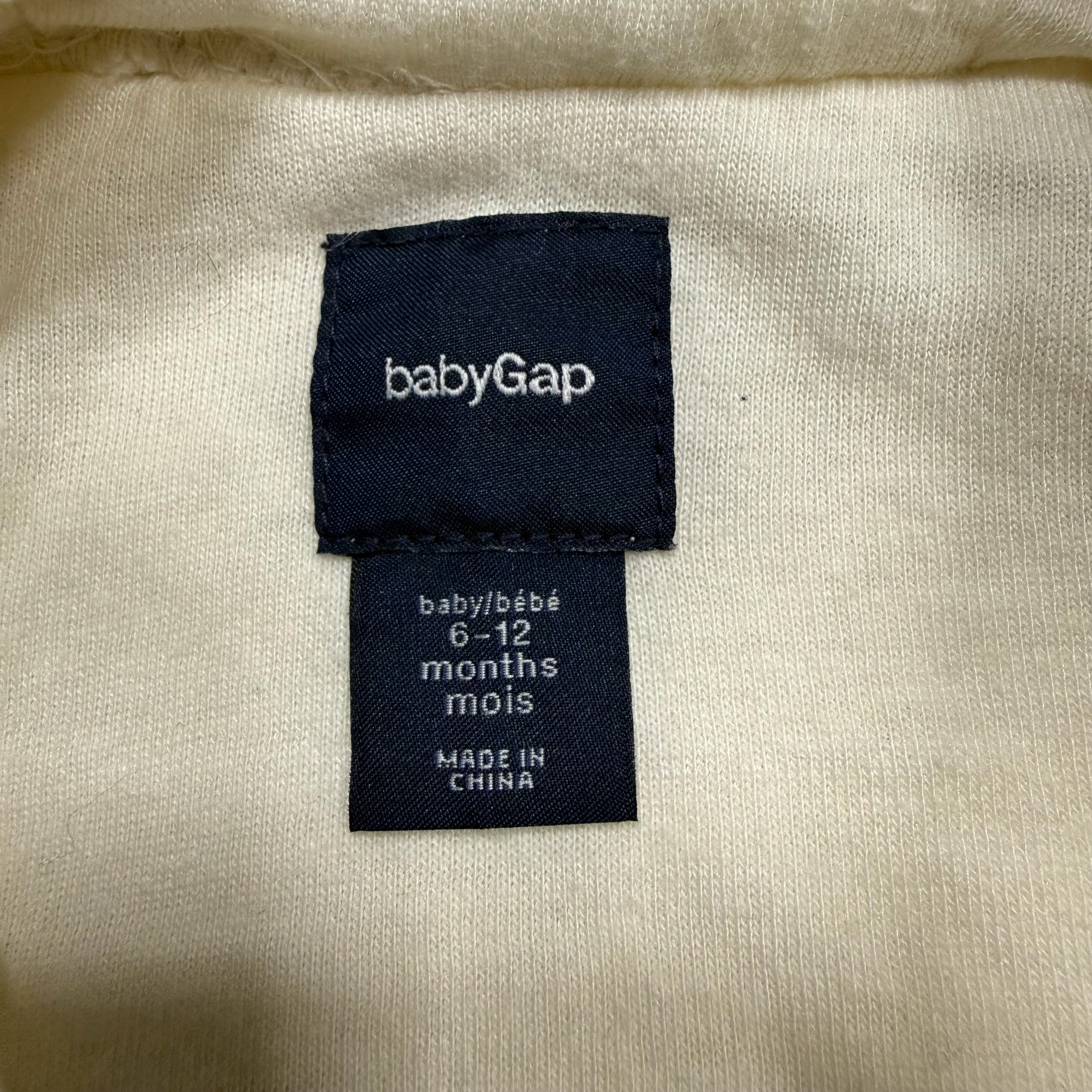 Baby Gap 6-12 Months Fleece Suit Bunting