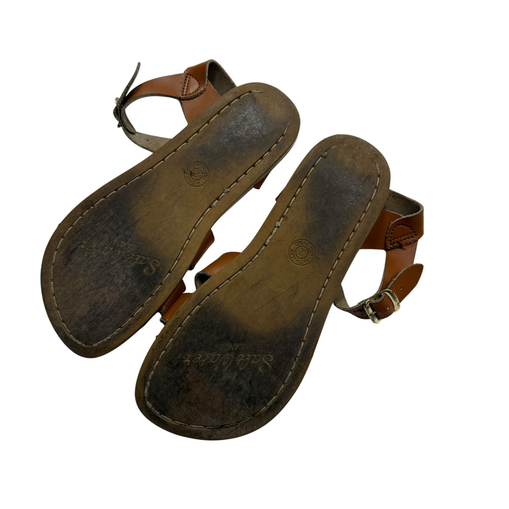 Saltwater Original Tan Size 2 Sandals - Ready Kids Canada