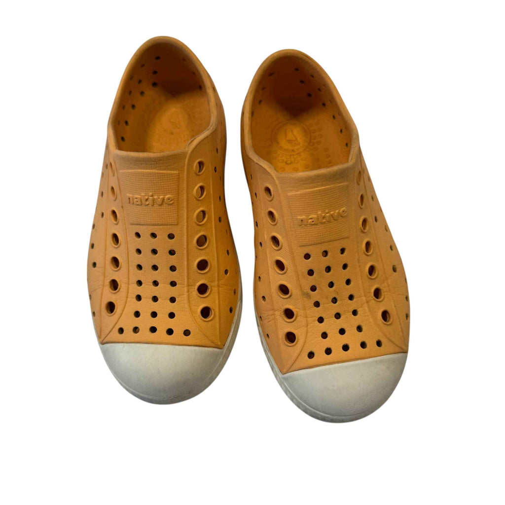Native Shoes Kids Jefferson Waterproof Slip-On Sneakers - Orange - Size C10 Toddler - Ready Kids Canada