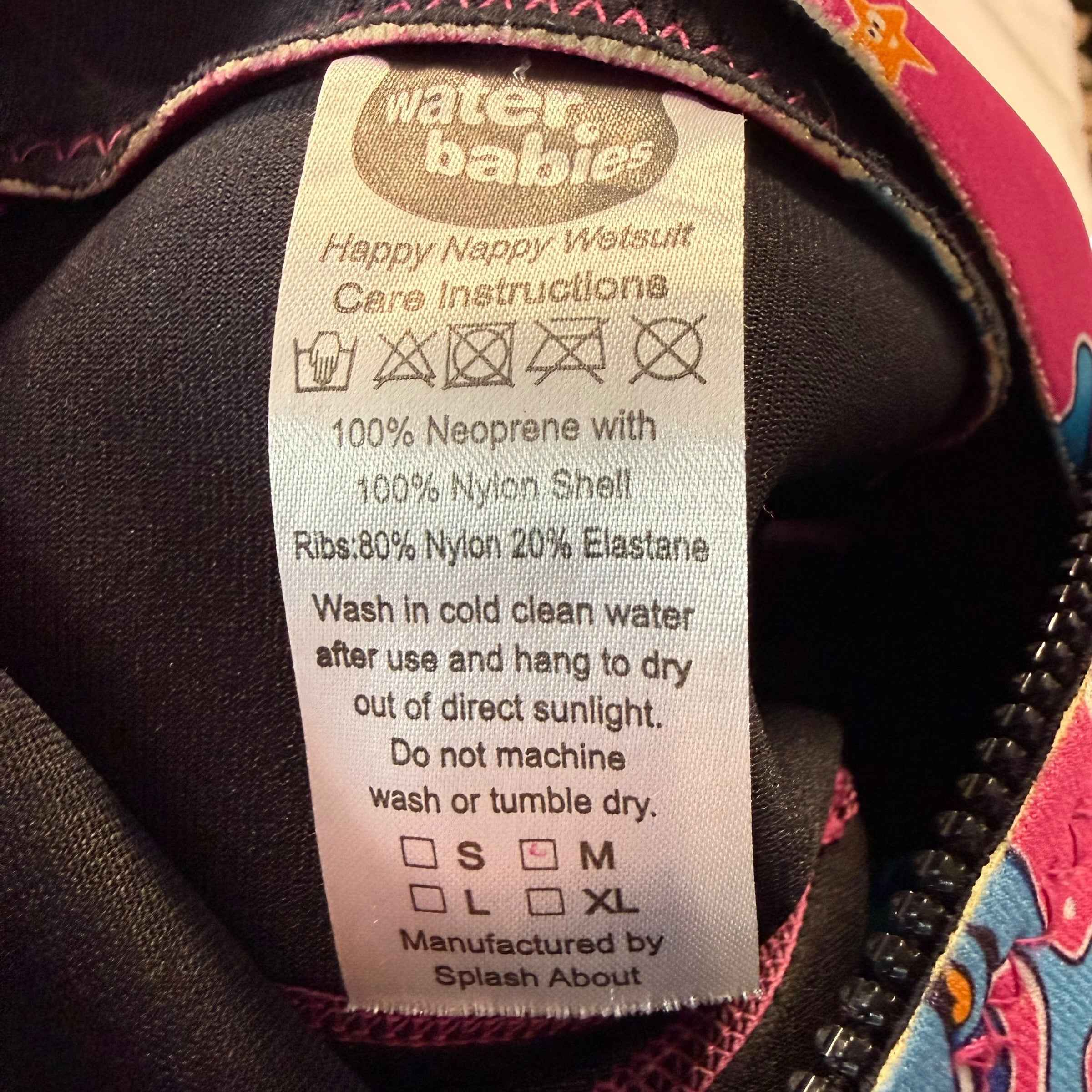 Water Babies Bubba Happy Nappy 2-in-1 Baby Wetsuit - Pink Whale Print, Size Medium - Ready Kids Canada