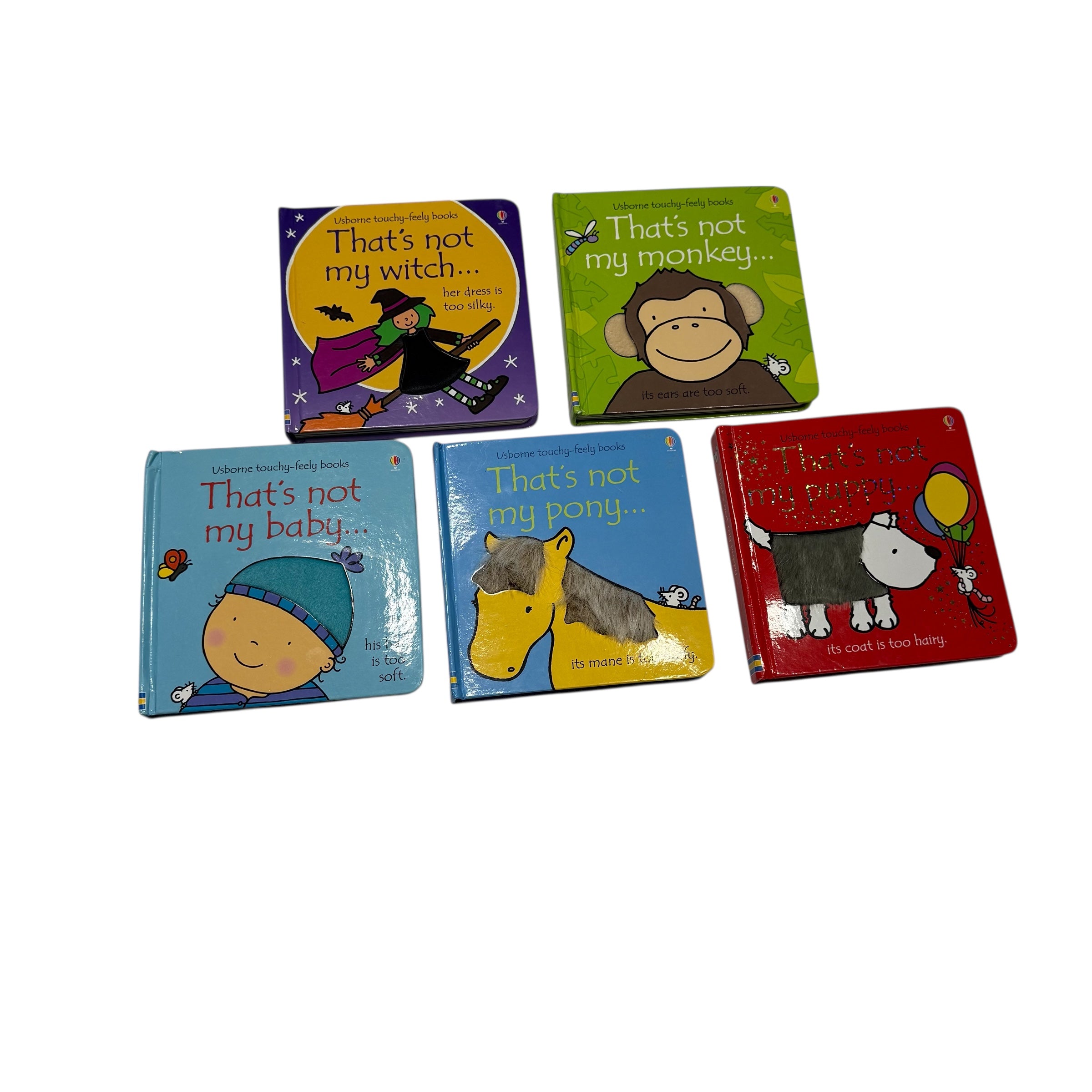 That’s Not My Witch, Monkey, Baby, Horse, Puppy Toddler Touch and Feel Board Books