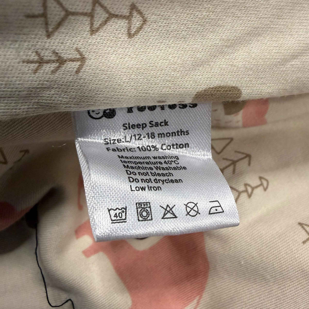 Yoofoss Baby Sleep Sack - Large (12-18 Months) Pink Elephants