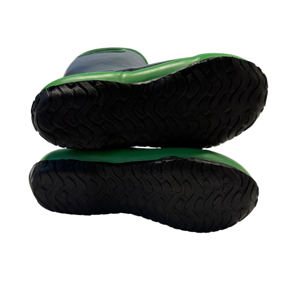 BOGS Kids' Waterproof Rain Boots – Navy / Green - Ready Kids Canada