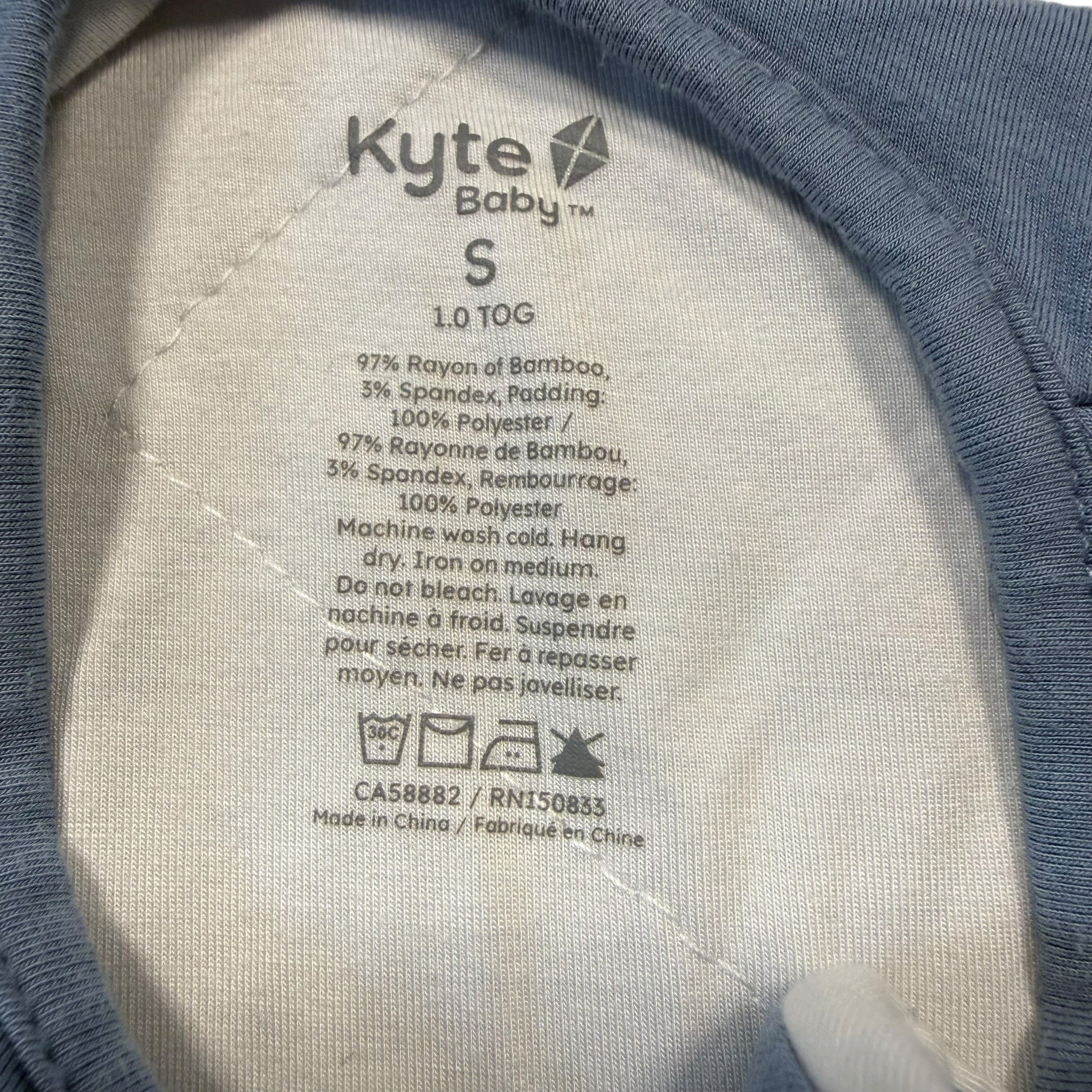 Kyte Baby Bamboo Sleep Bag – Blue (Size Small, 0-6 Months) - Ready Kids Canada