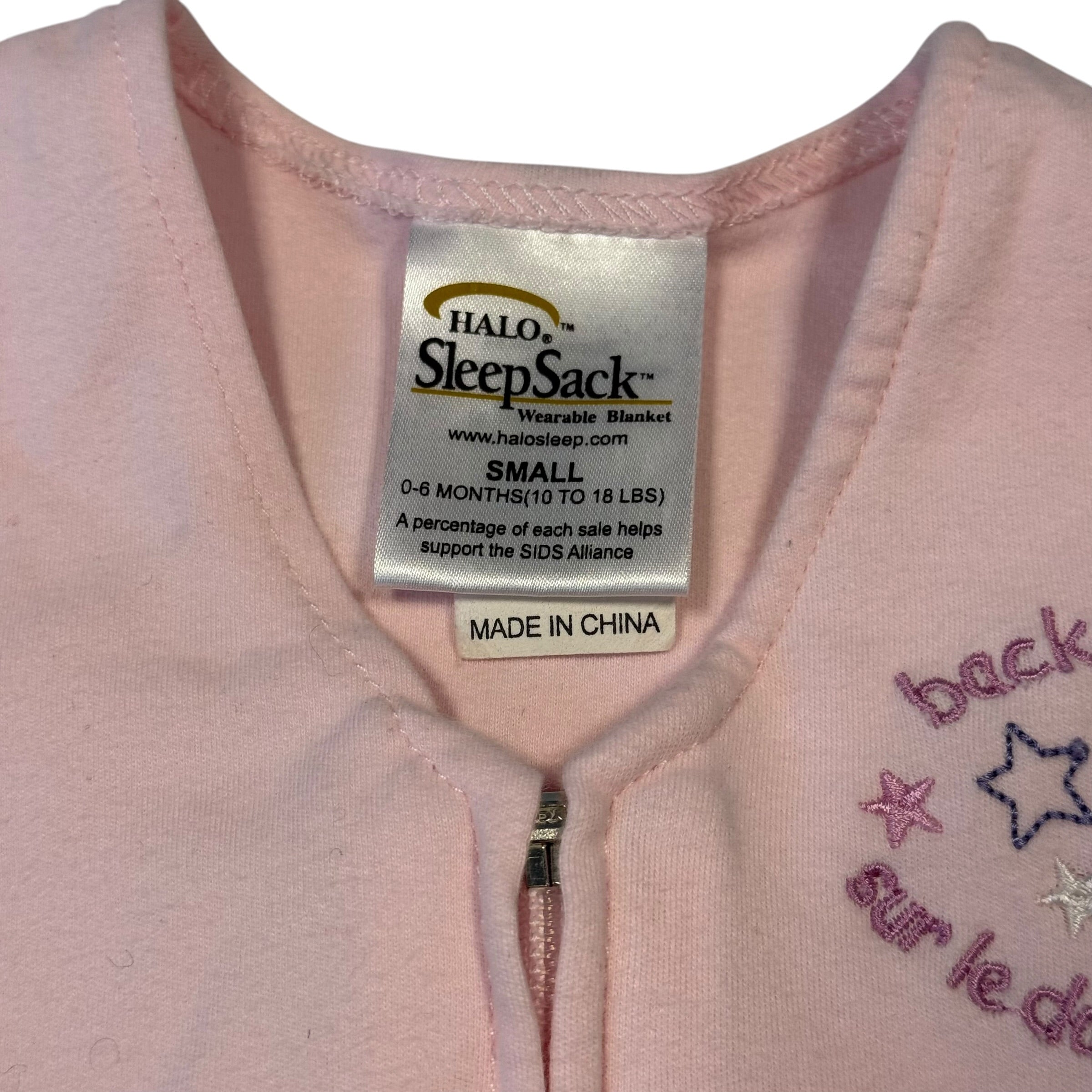 HALO SleepSack Cotton Wearable Blanket – Pink (Size Small, 0-6 Months) - Ready Kids Canada