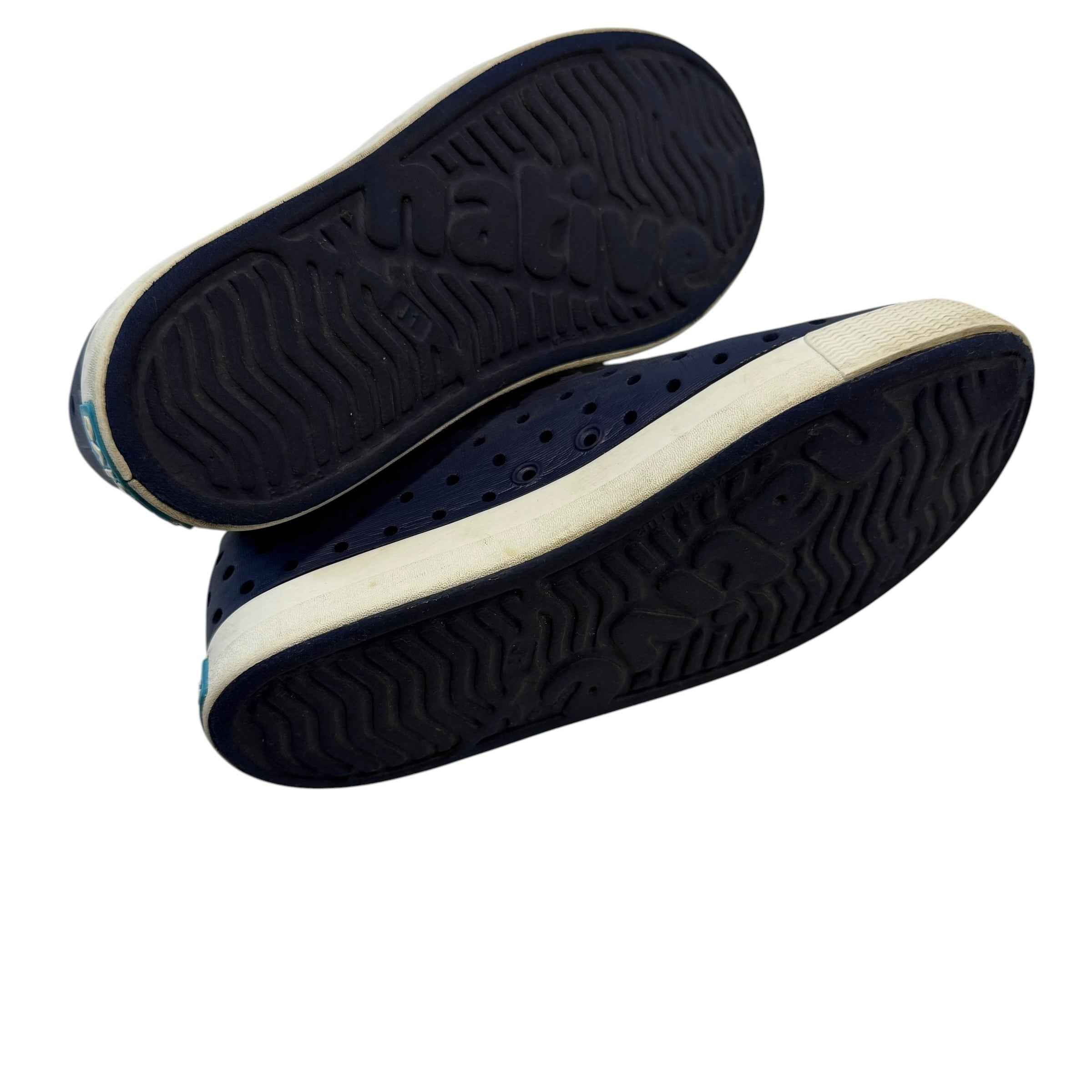 Native Shoes Kids Jefferson Waterproof Slip-On Sneakers - Navy Blue - Size J1 Big Kid - Ready Kids Canada