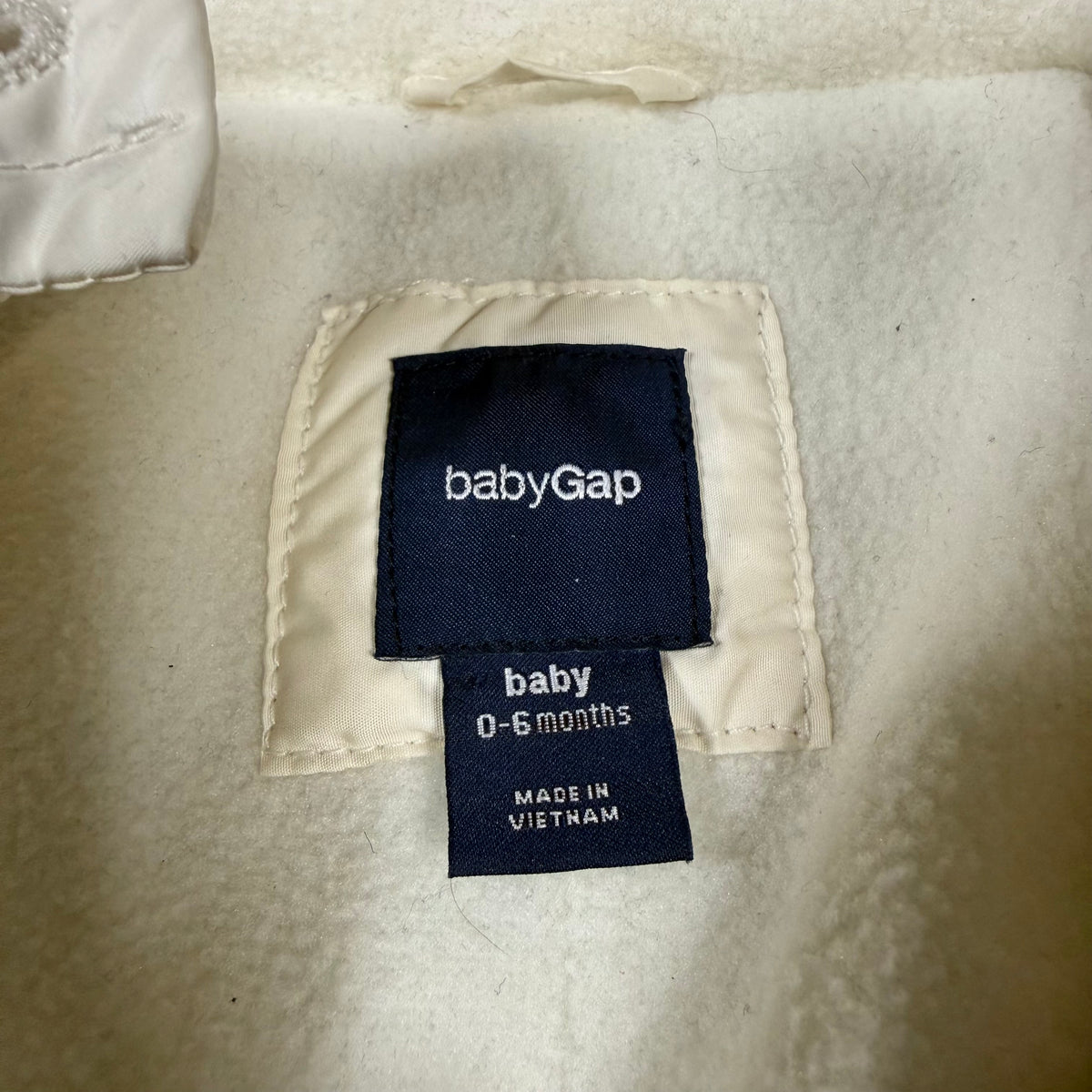 babyGap Puffer Snowsuit - Cream - 0-6 Months - Ready Kids Canada