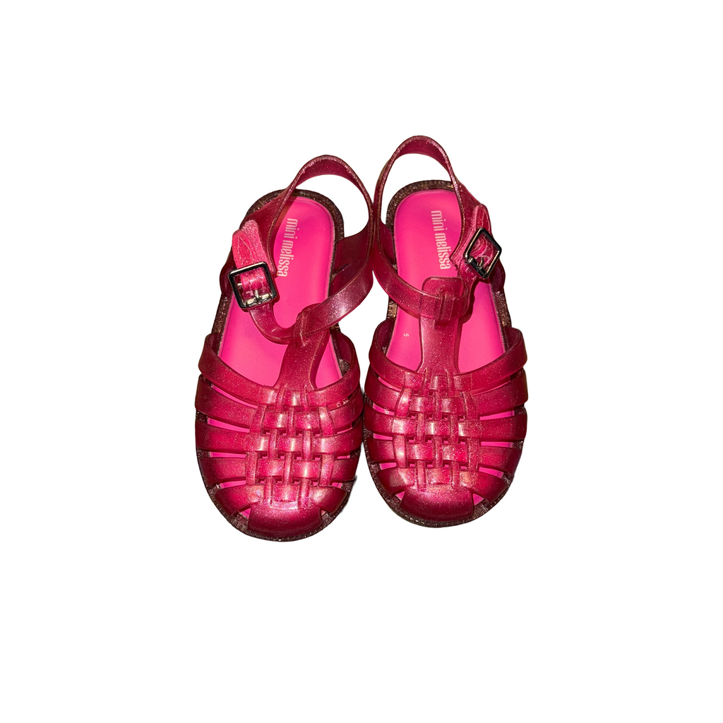 Mini Melissa little kid 10 sandals shoes jelly flats