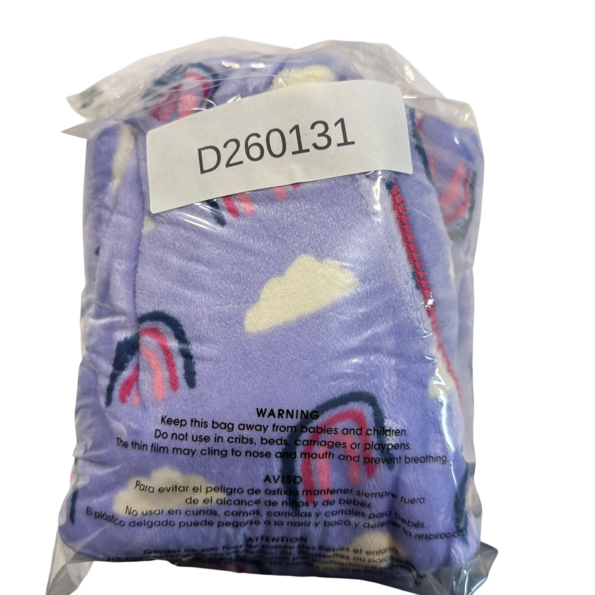 Hatley Rainbow Fleece Bunting - Purple - 6-9 Months - Ready Kids Canada