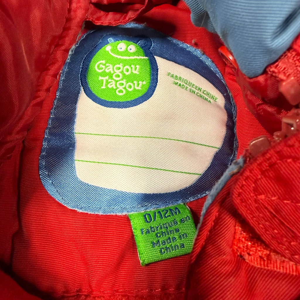Gagou Tagou Infant Bunting Bag - Red - 0-12 Months - Ready Kids Canada