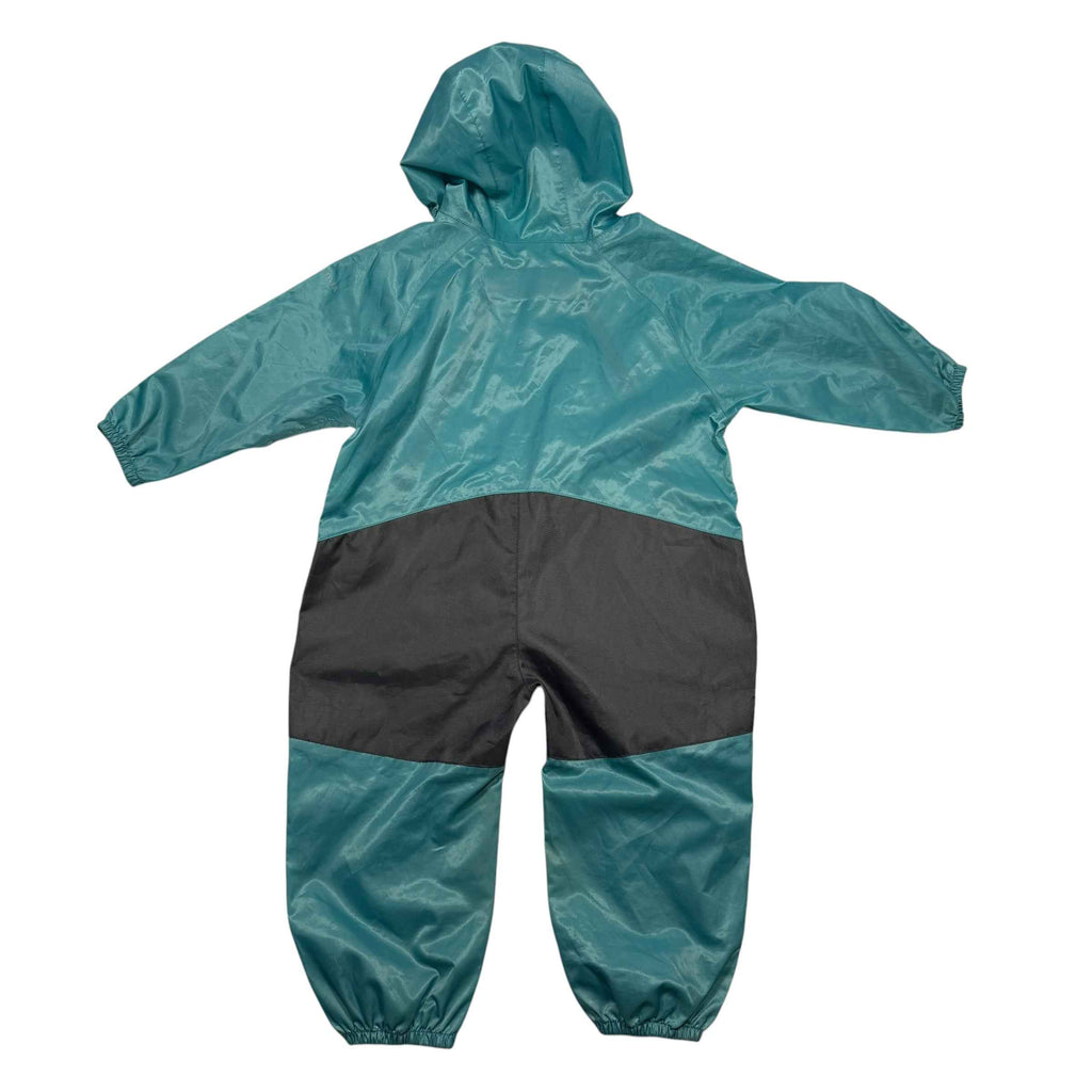 Cloudveil Kids' Hooded Waterproof Rain Suit – Teal 24 Month - Ready Kids Canada