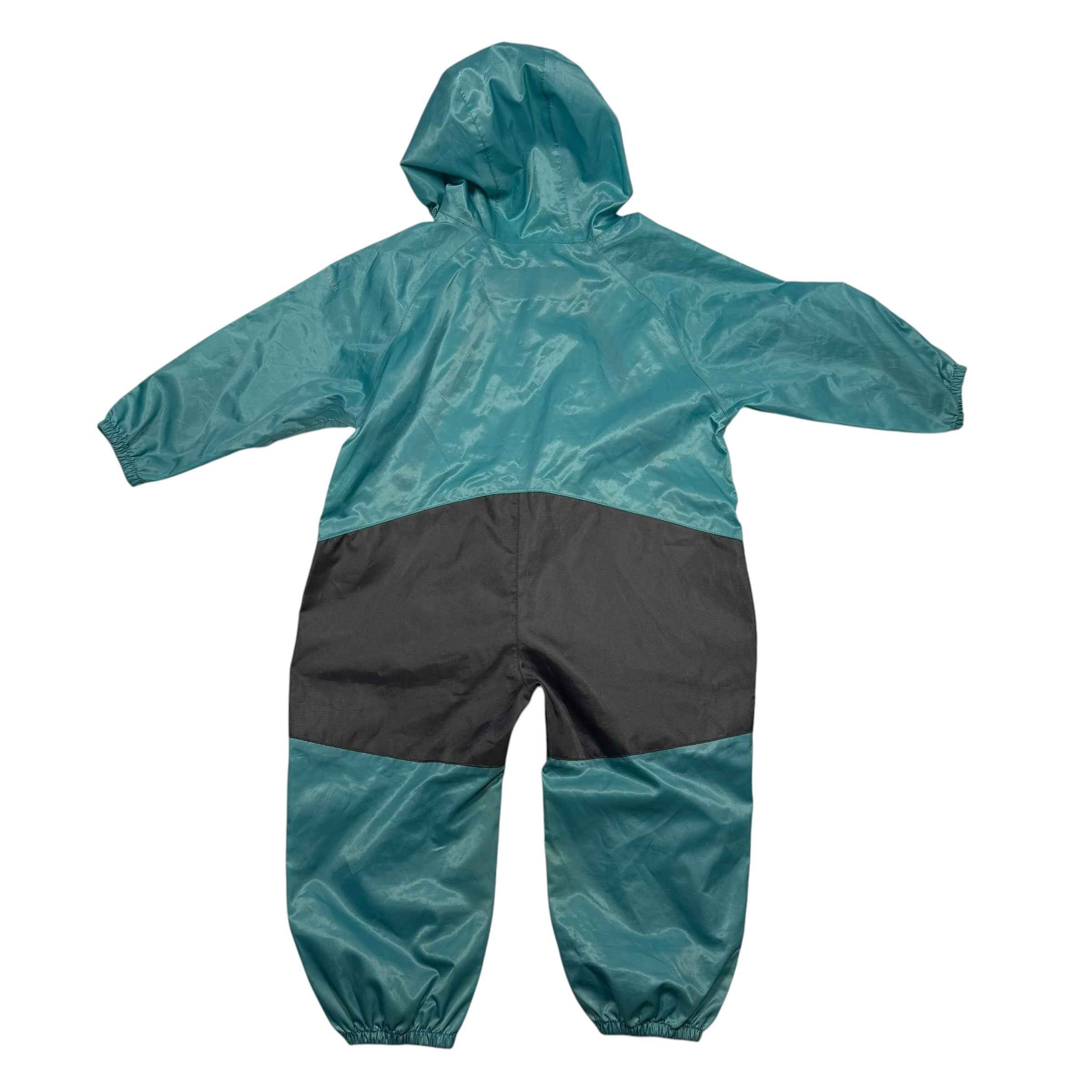 Cloudveil Kids' Hooded Waterproof Rain Suit – Teal 24 Month - Ready Kids Canada