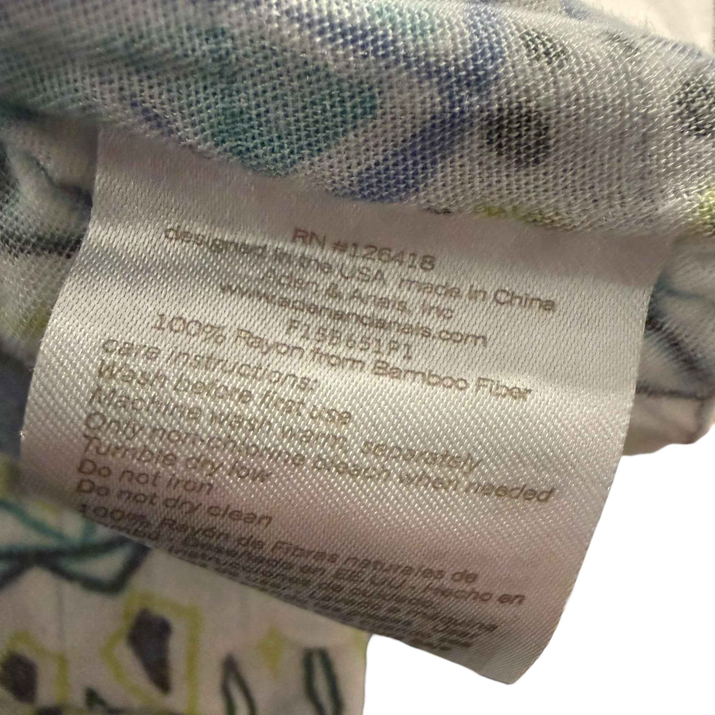 Aden & Anais Small 0-6 Month Rayon Bamboo Muslin Sleep Sack 1.0 TOG