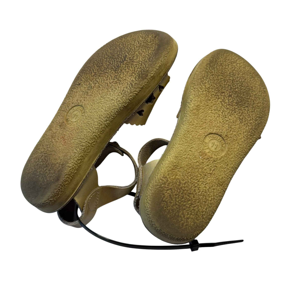Salt Water Sandals by Hoy Shoe Sweetheart Gold Size 11 Little Kid - Ready Kids Canada
