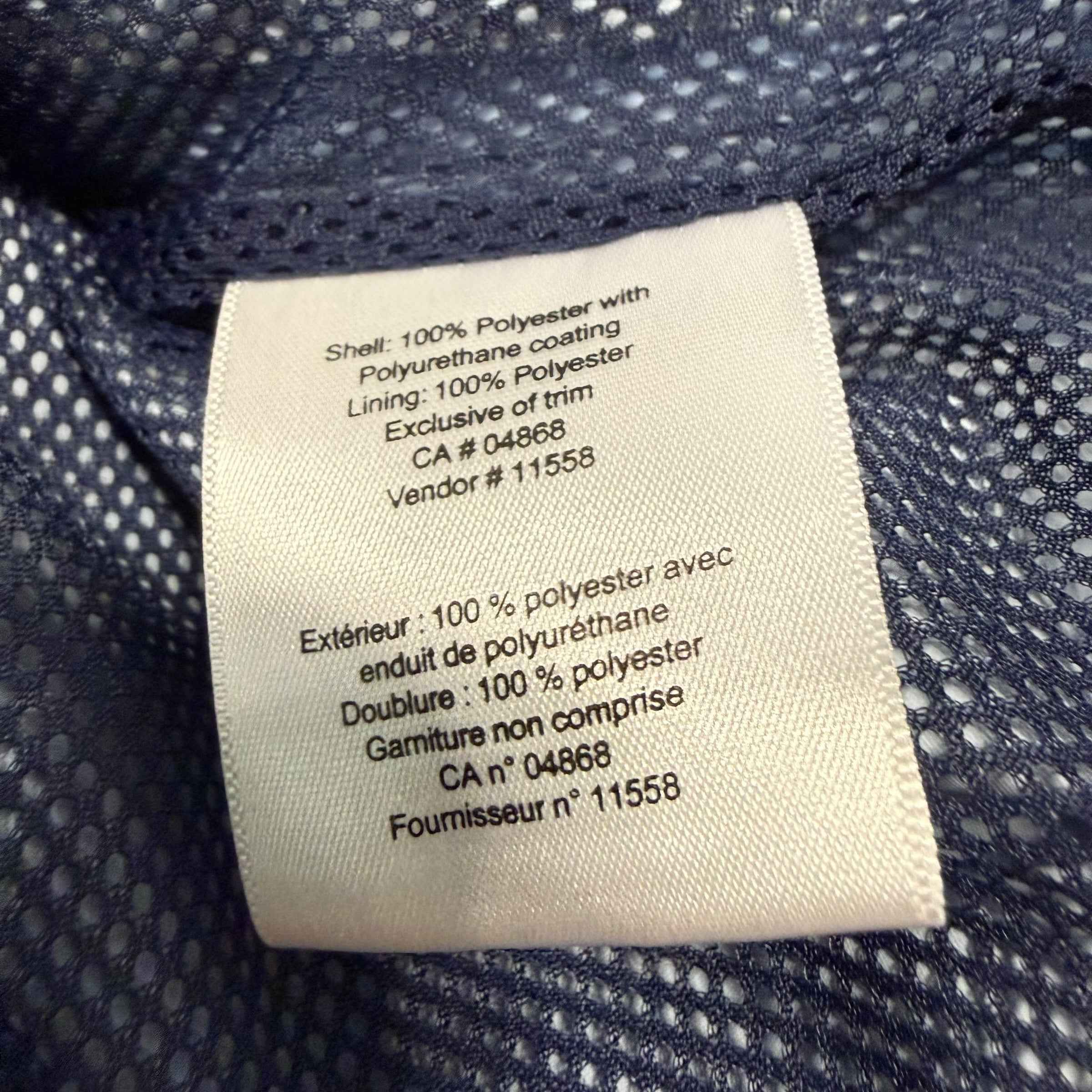 MEC Mountain Equipment Company Size 12 Blue Rain Jacket Mesh Lined