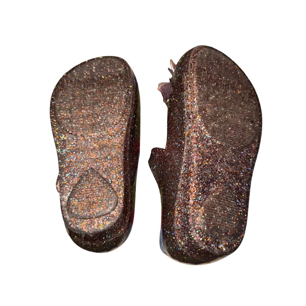 Mini Melissa Ultragirl butterfly jelly ballerina toddler little kid size 7 sandals