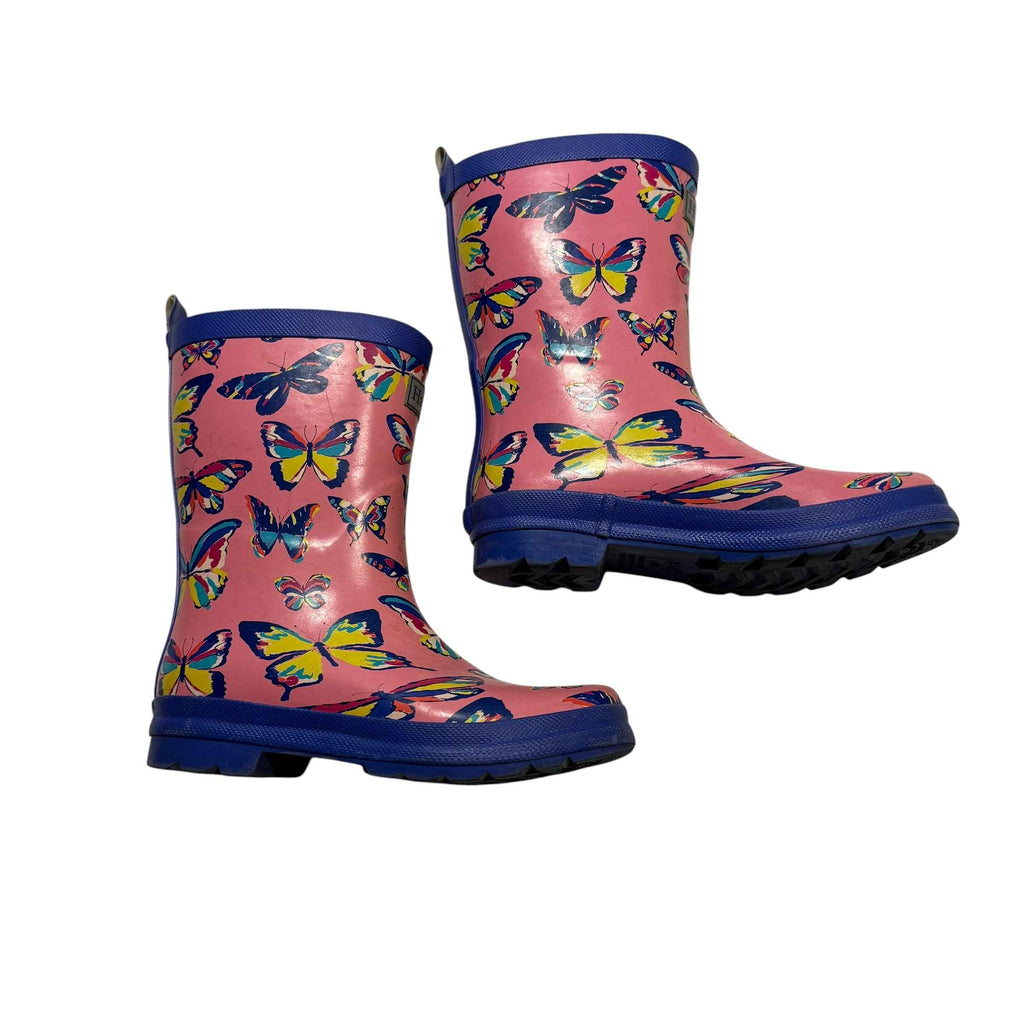 Hatley Girls Butterflies Big Kids Rain Boots Big Kids Size 3 - Ready Kids Canada